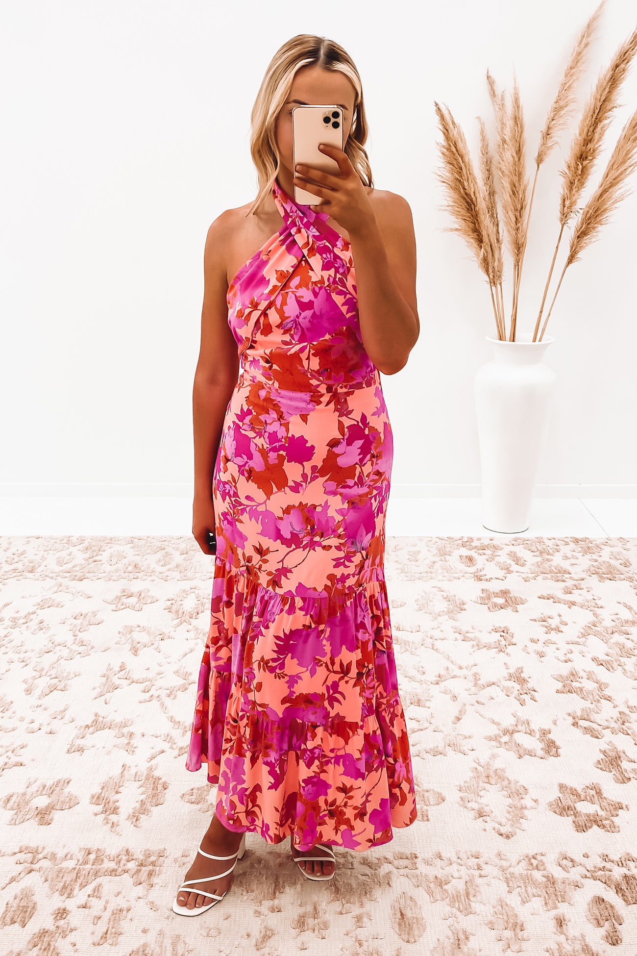 Octavia Midi Dress Pink