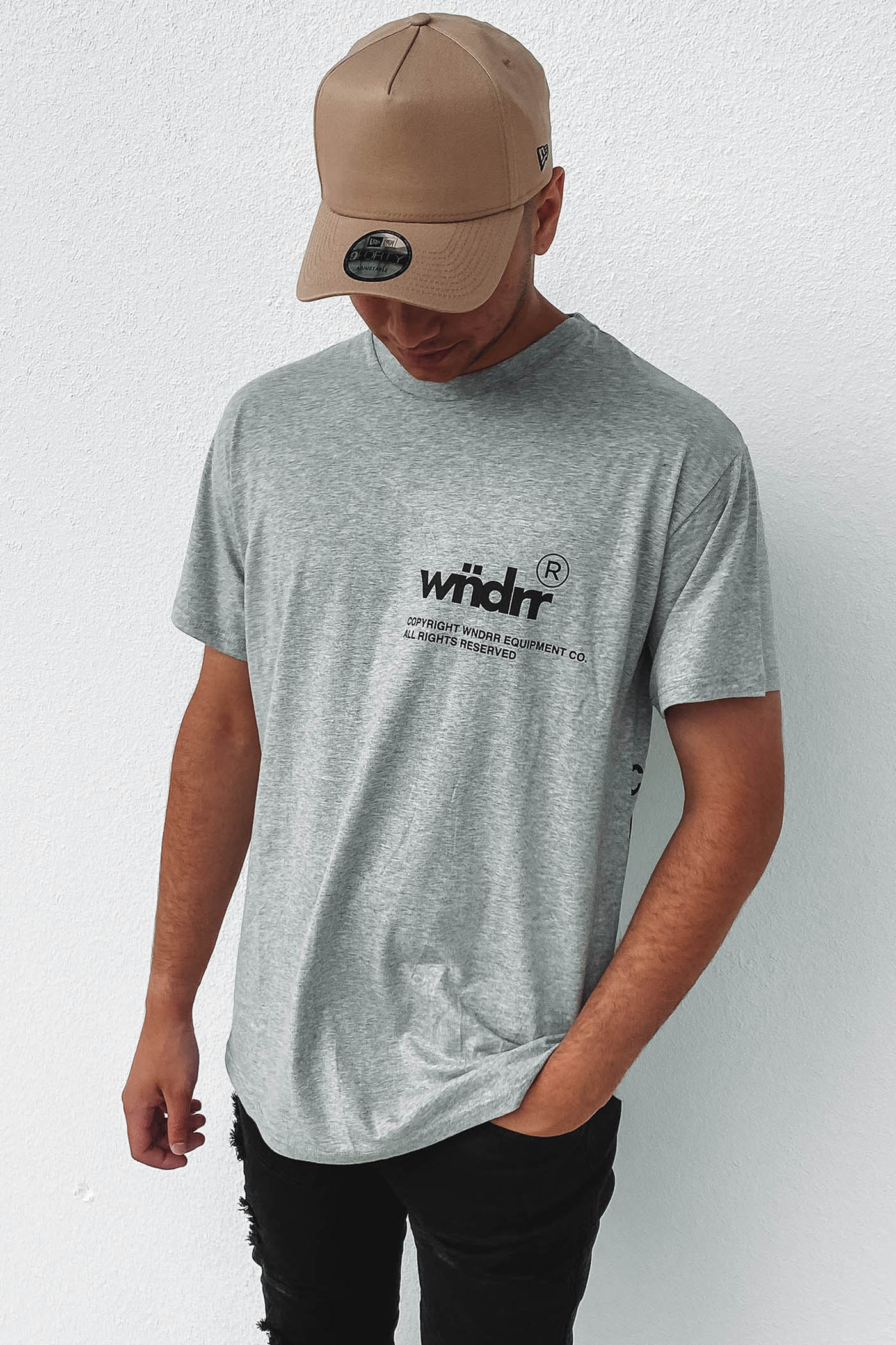 Offcut Custom Fit Tee Grey Marle