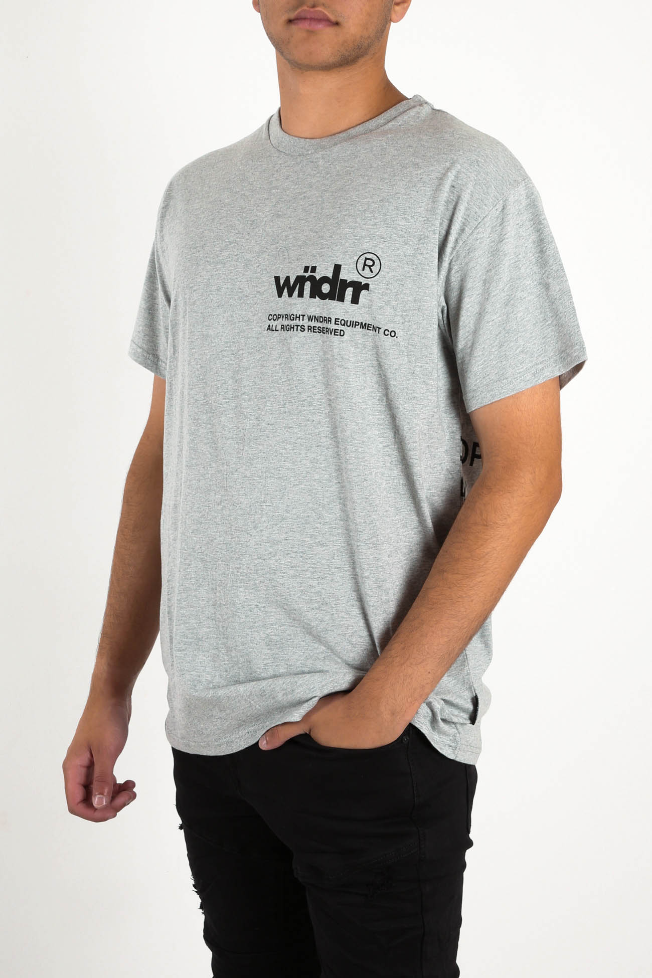 Offcut Custom Fit Tee Grey Marle