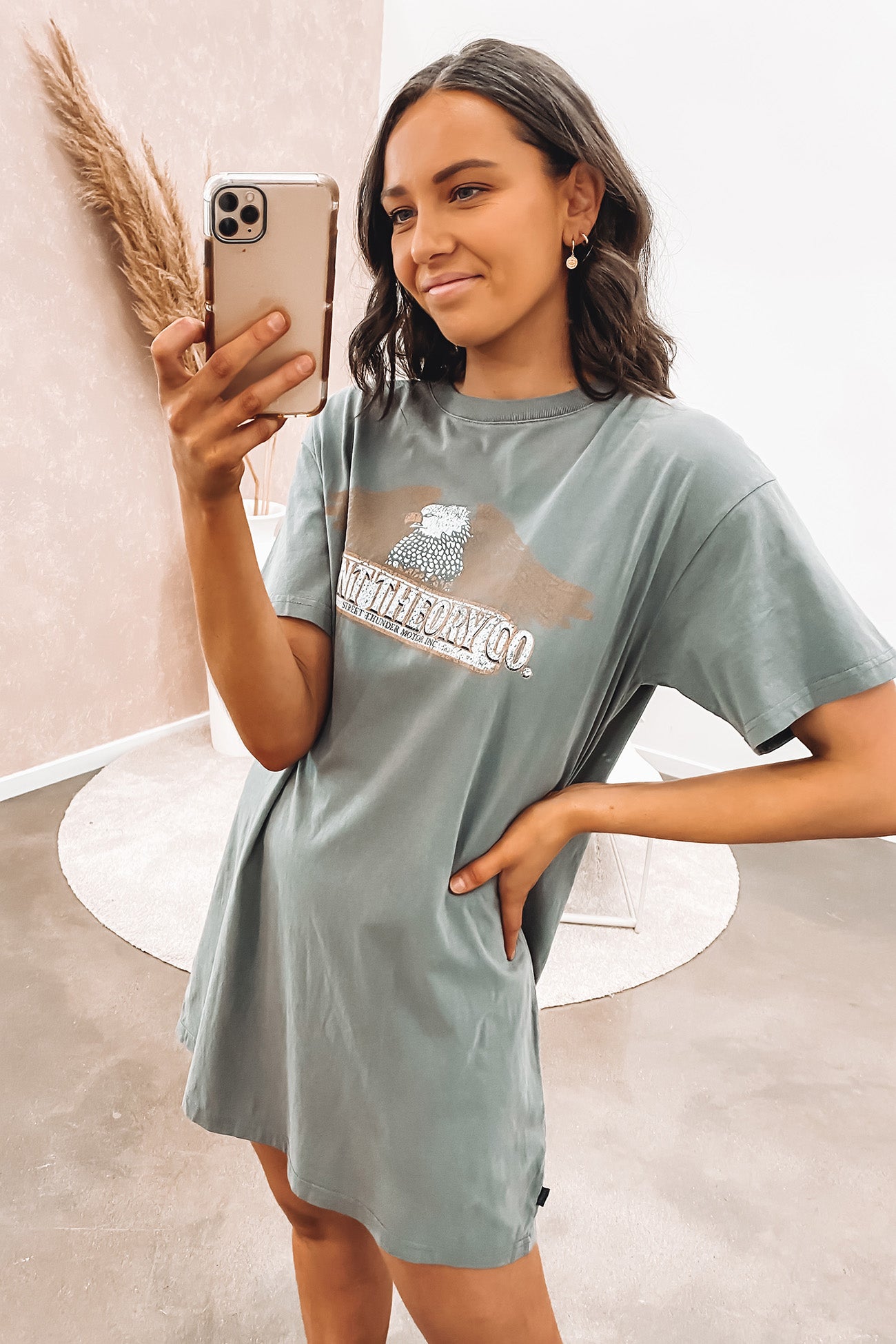 Offline Tee Dress Coal