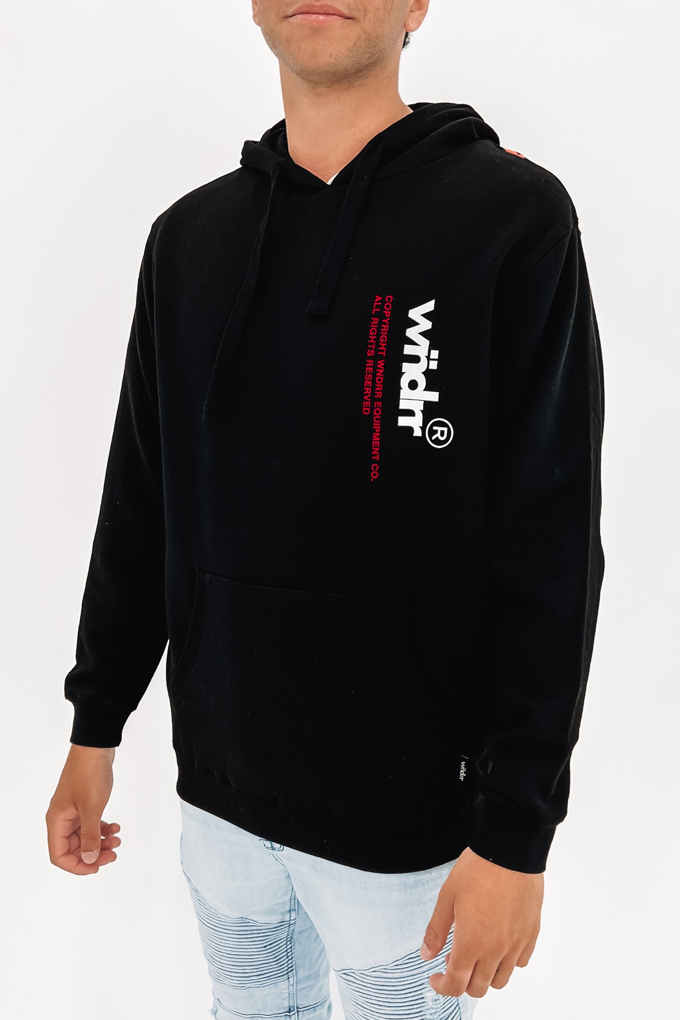 Offset Hood Sweat Black