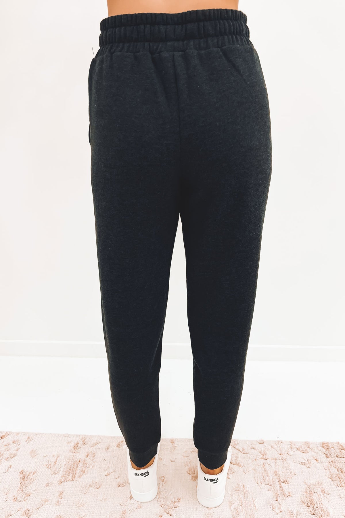 One And Only Core Cuff Track Pant Black Heather