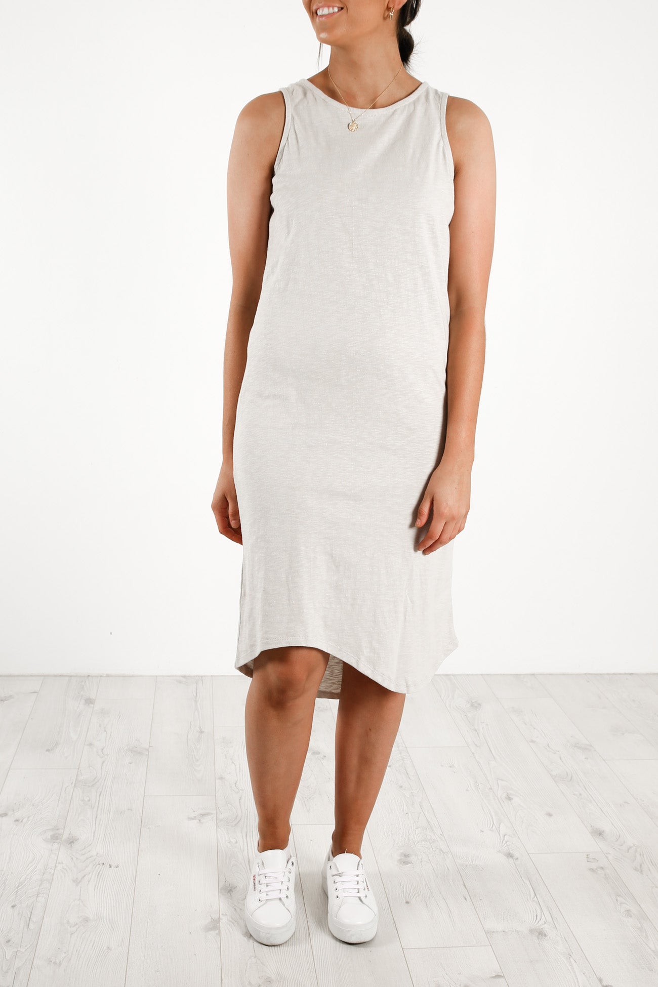 One In Eight Slub Midi Grey Marle