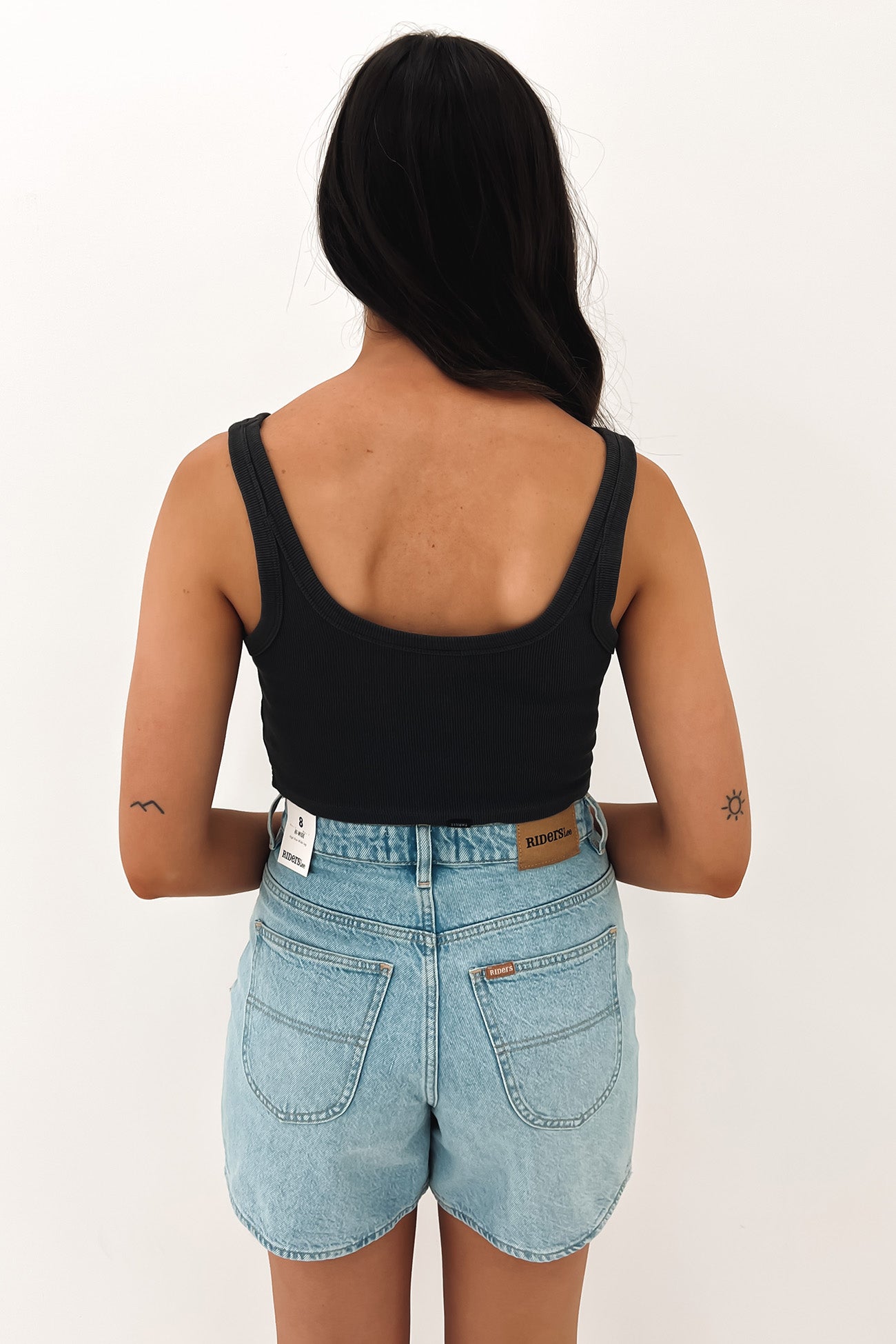 Paradox Of Paradise Retro Crop Tank Heritage Black