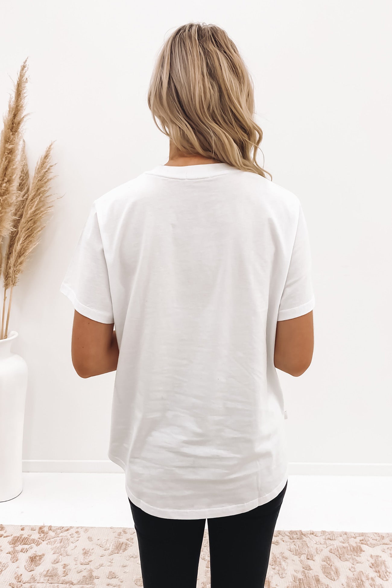 Parker Logo Tee White Black