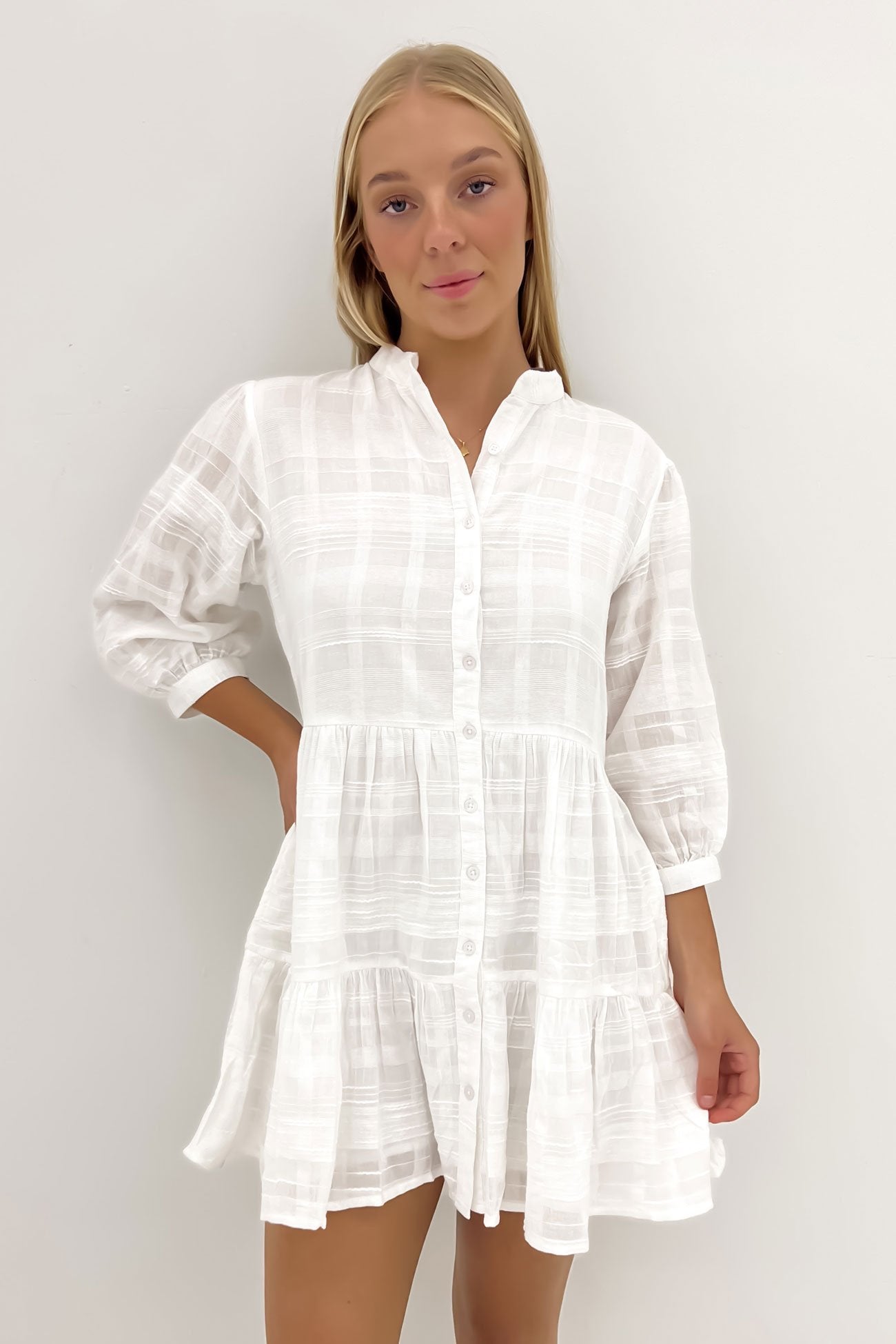 Parker Mini Dress White