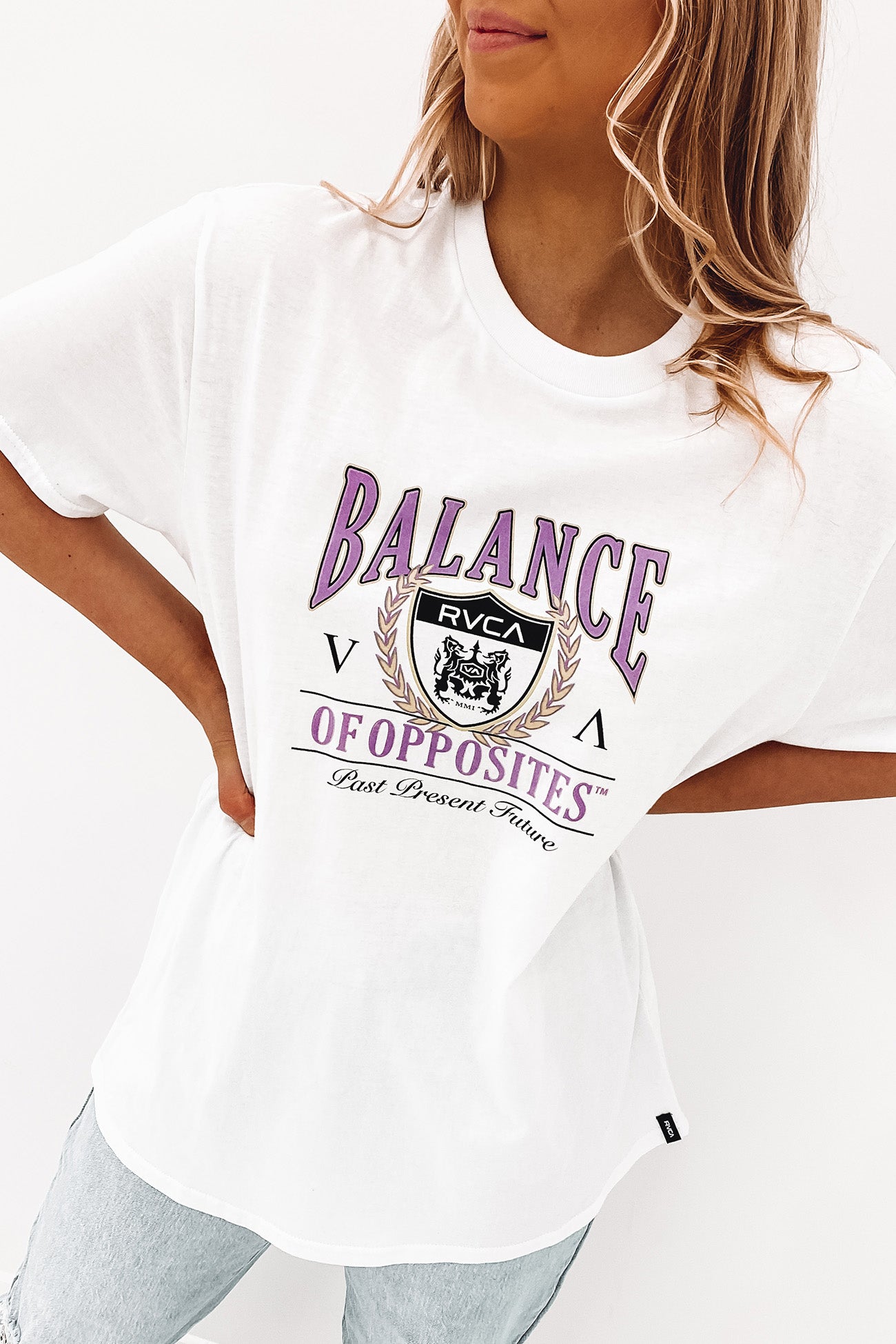 Past Present Future Tee White