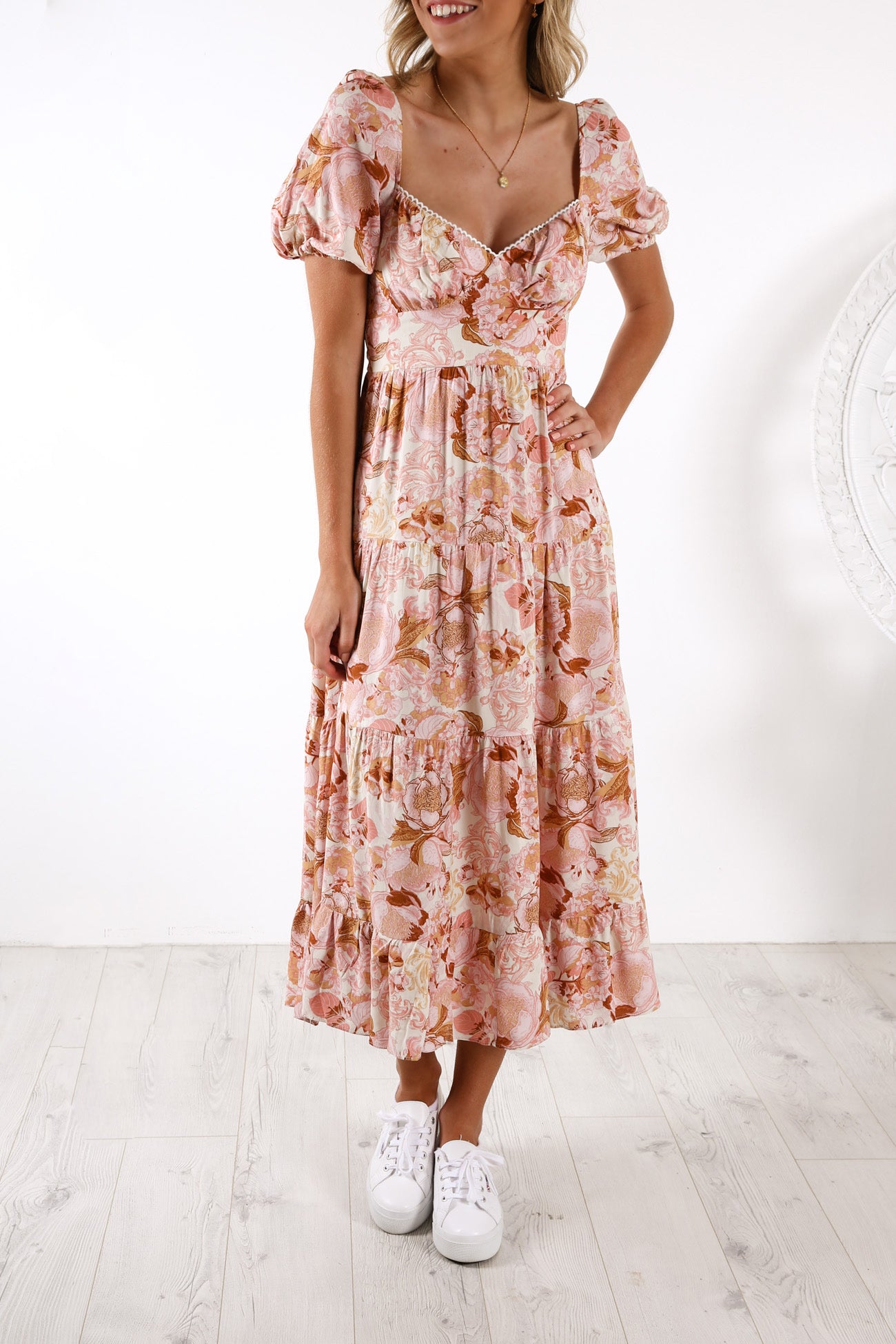 Petra Midi Dress Floral