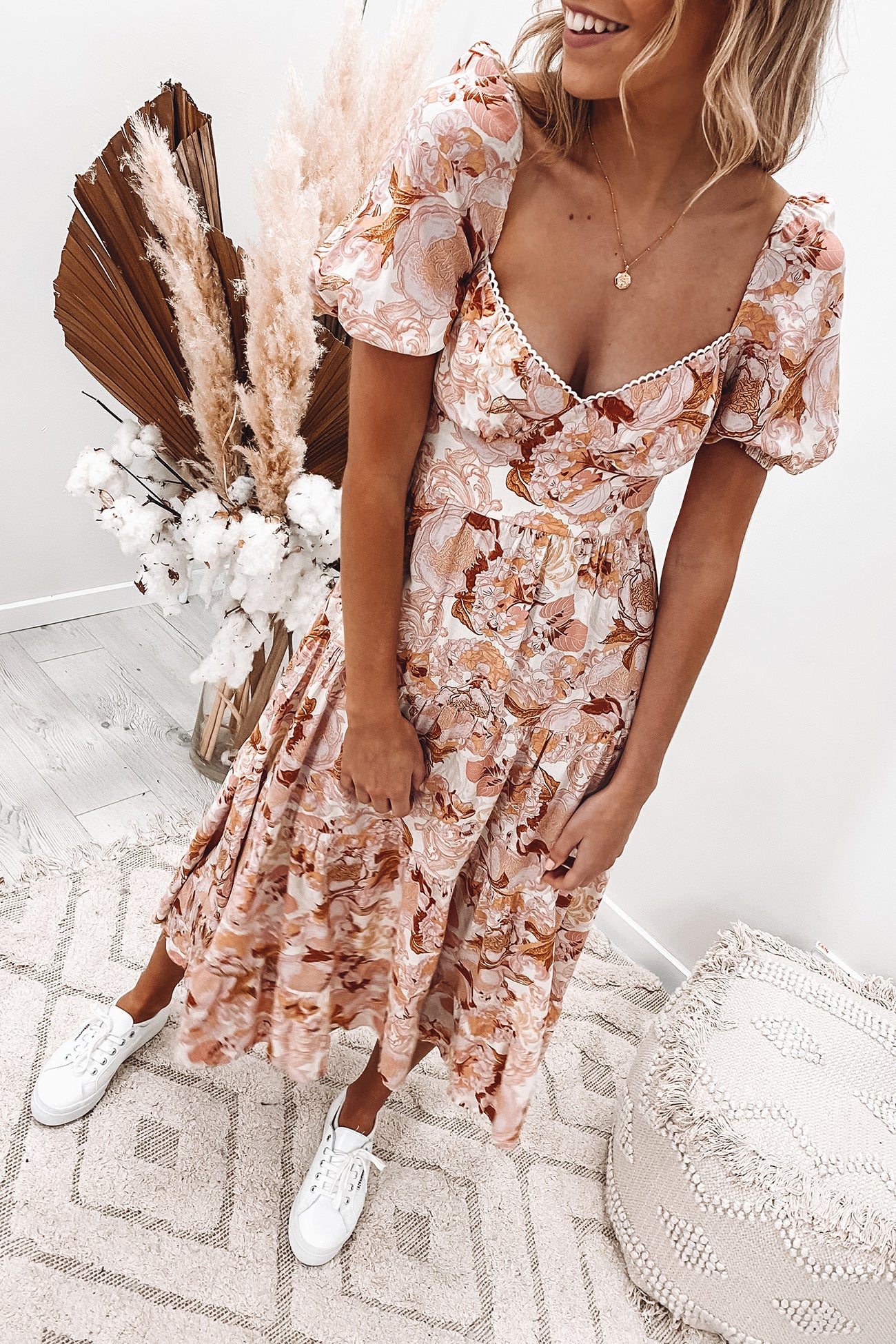 Petra Midi Dress Floral