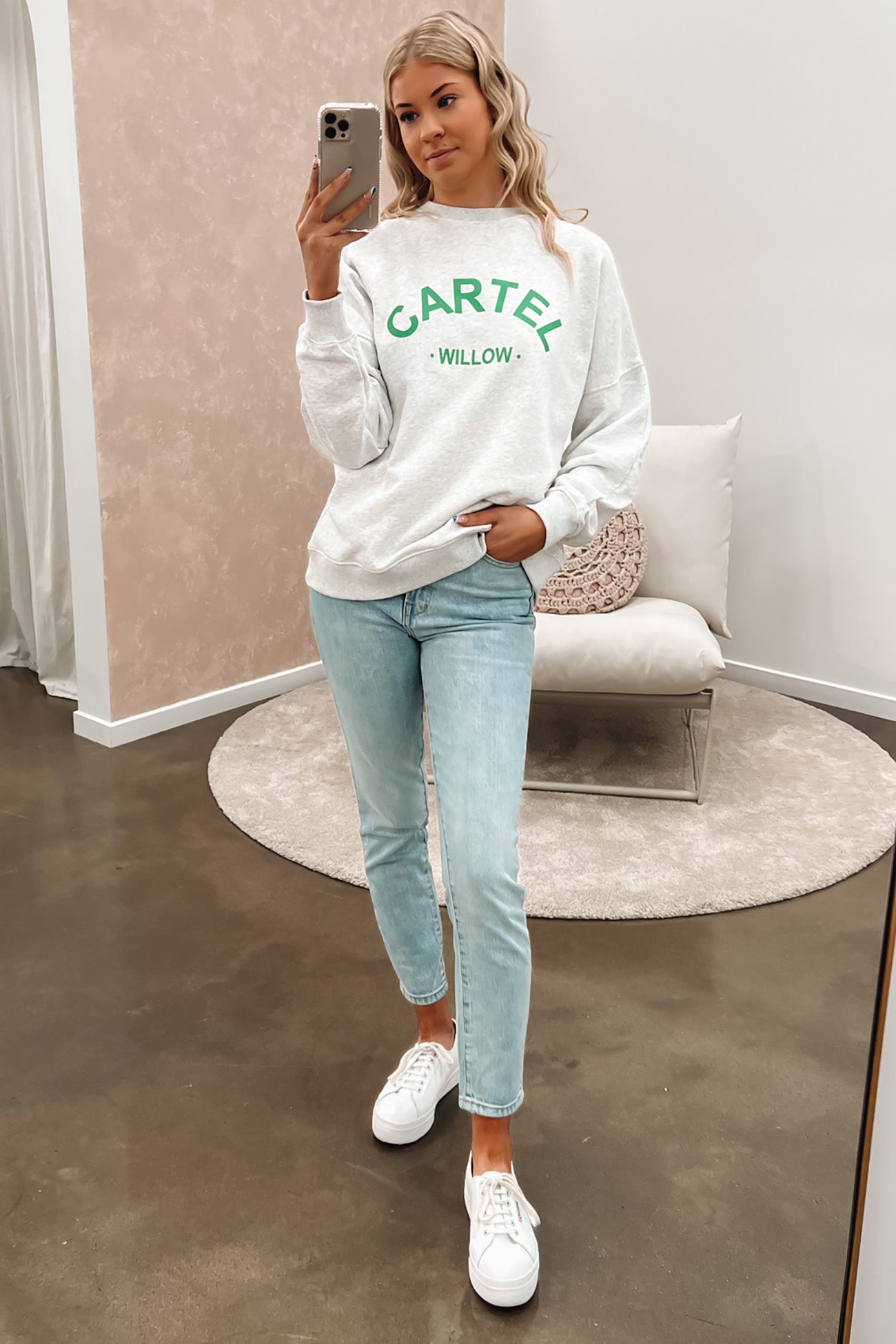 Piper Sweater Grey Marle