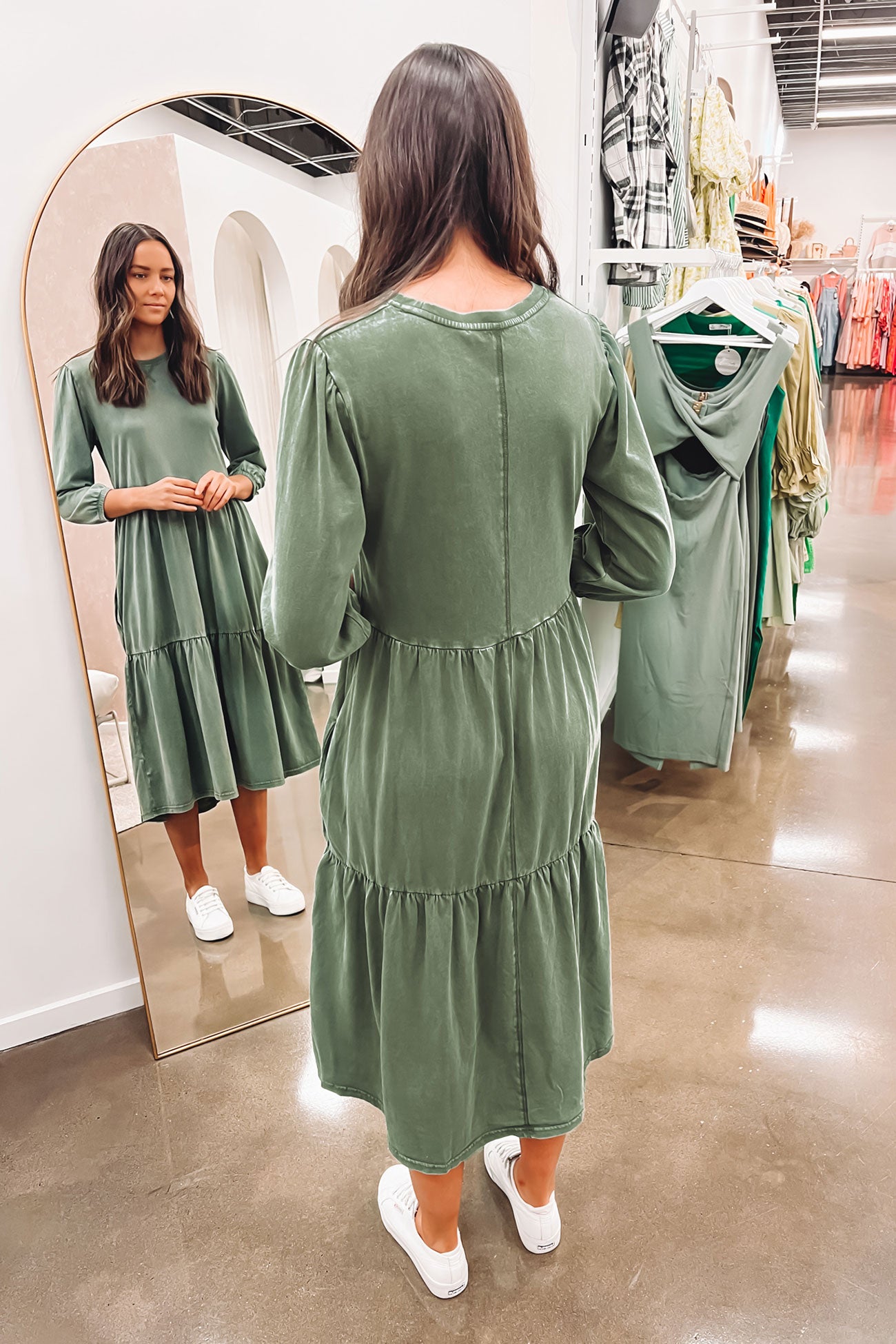 Poppy Dress Green