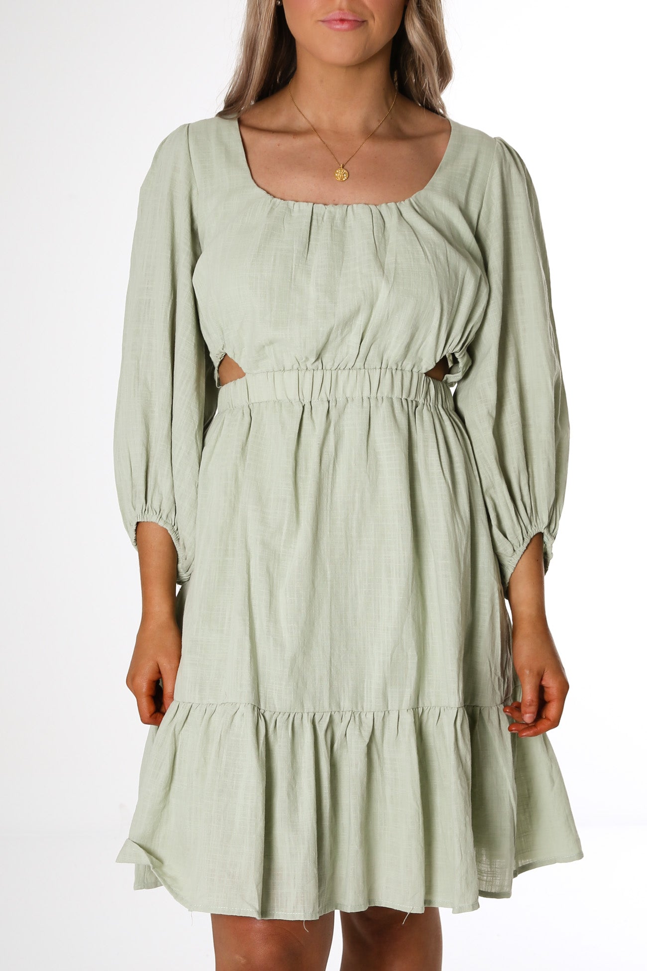 Raven Mini Dress Sage