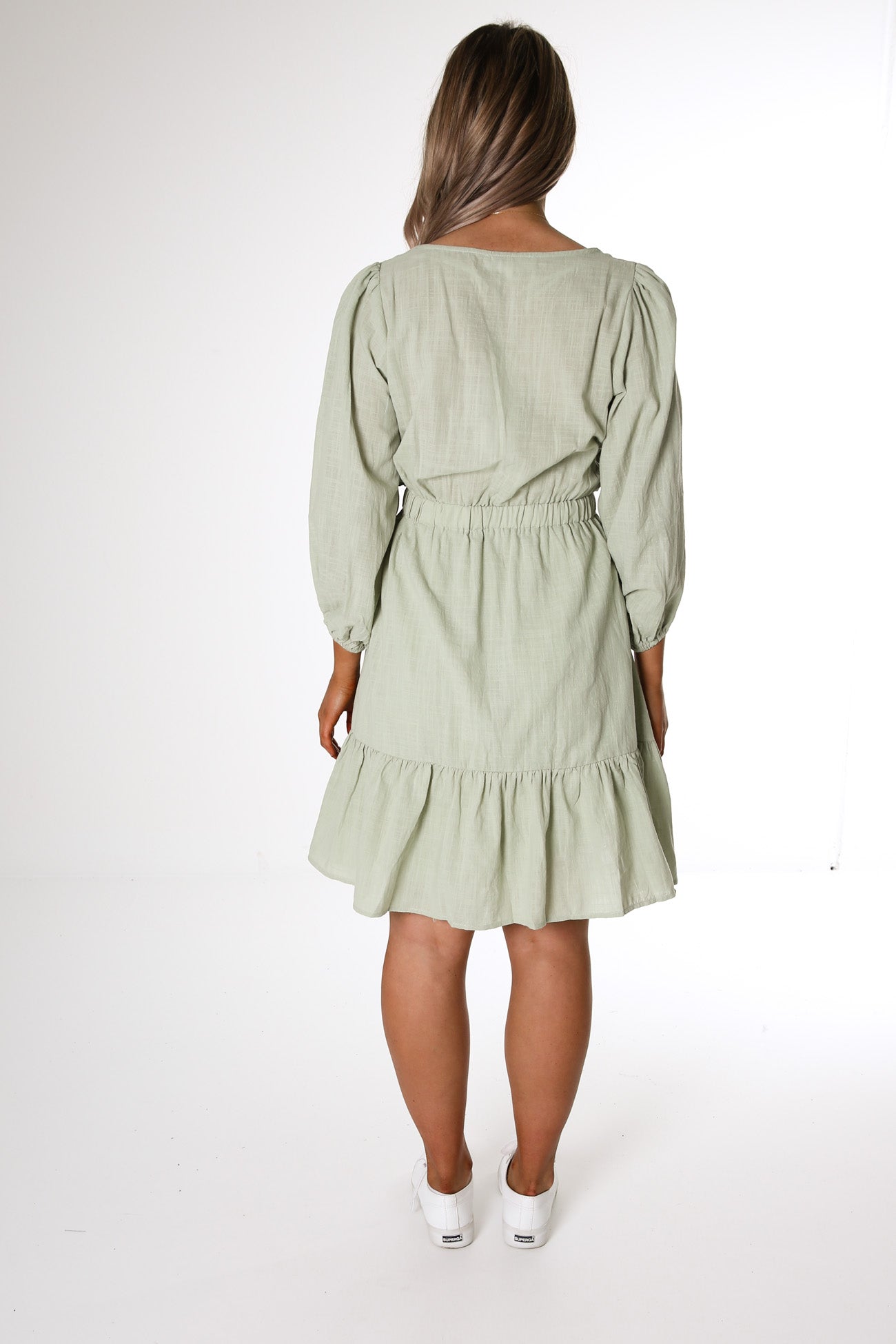 Raven Mini Dress Sage