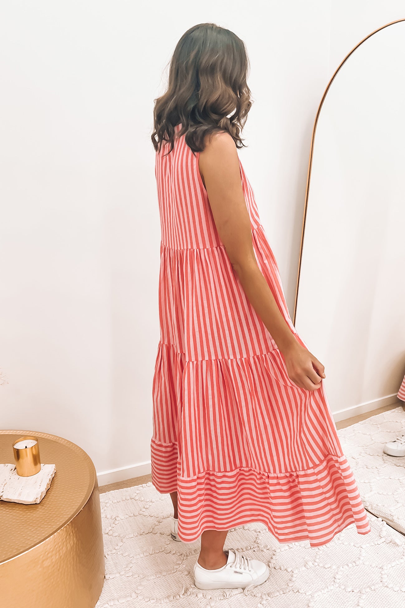Rayne Maxi Dress Pink Stripe