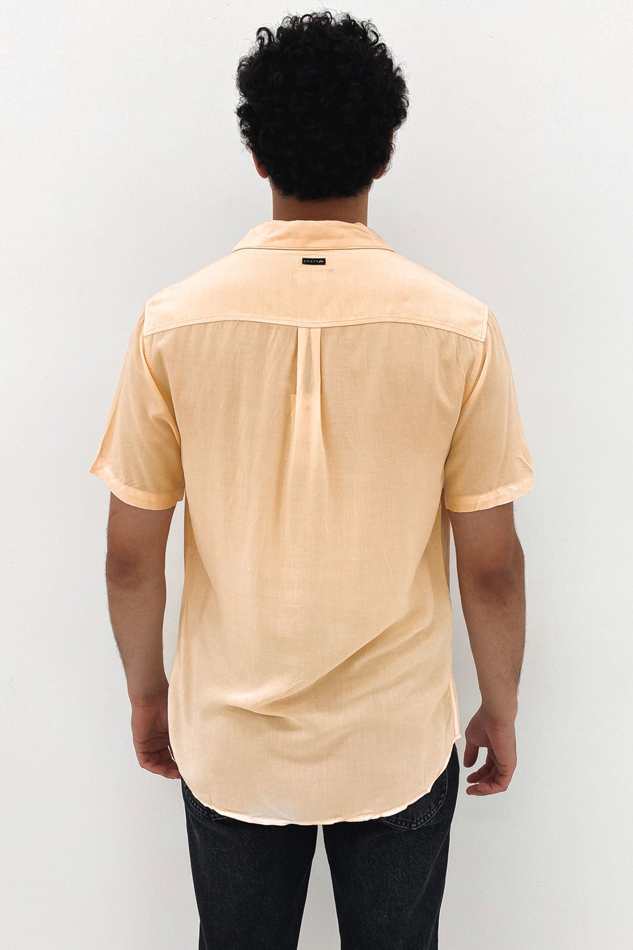 Razor Blade Short Sleeve Rayon Shirt Coconut