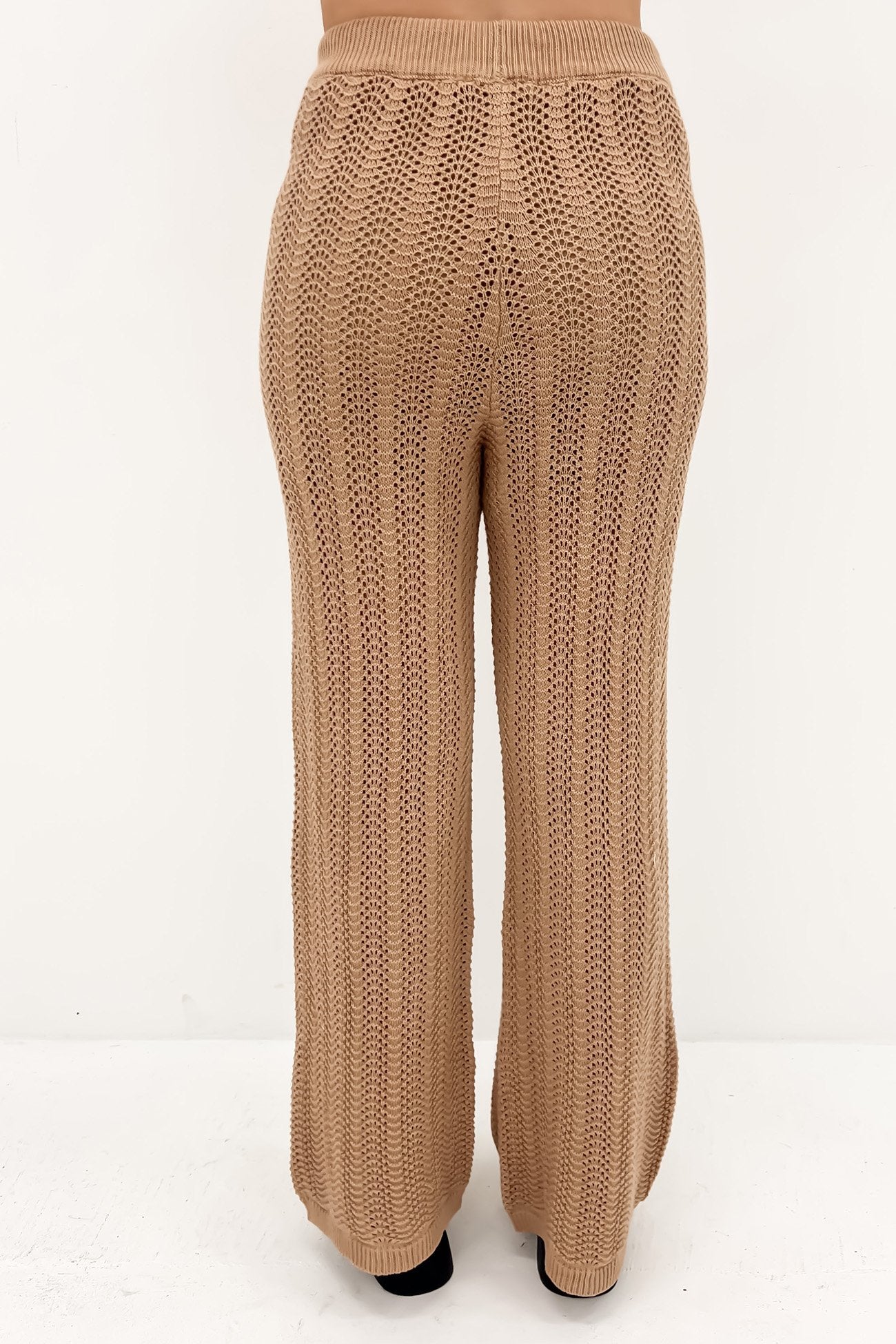 Reagan Crochet Pant Taupe