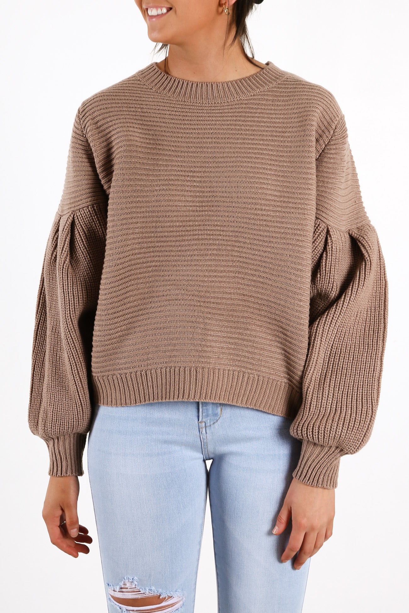Remey Knit Jumper Brown