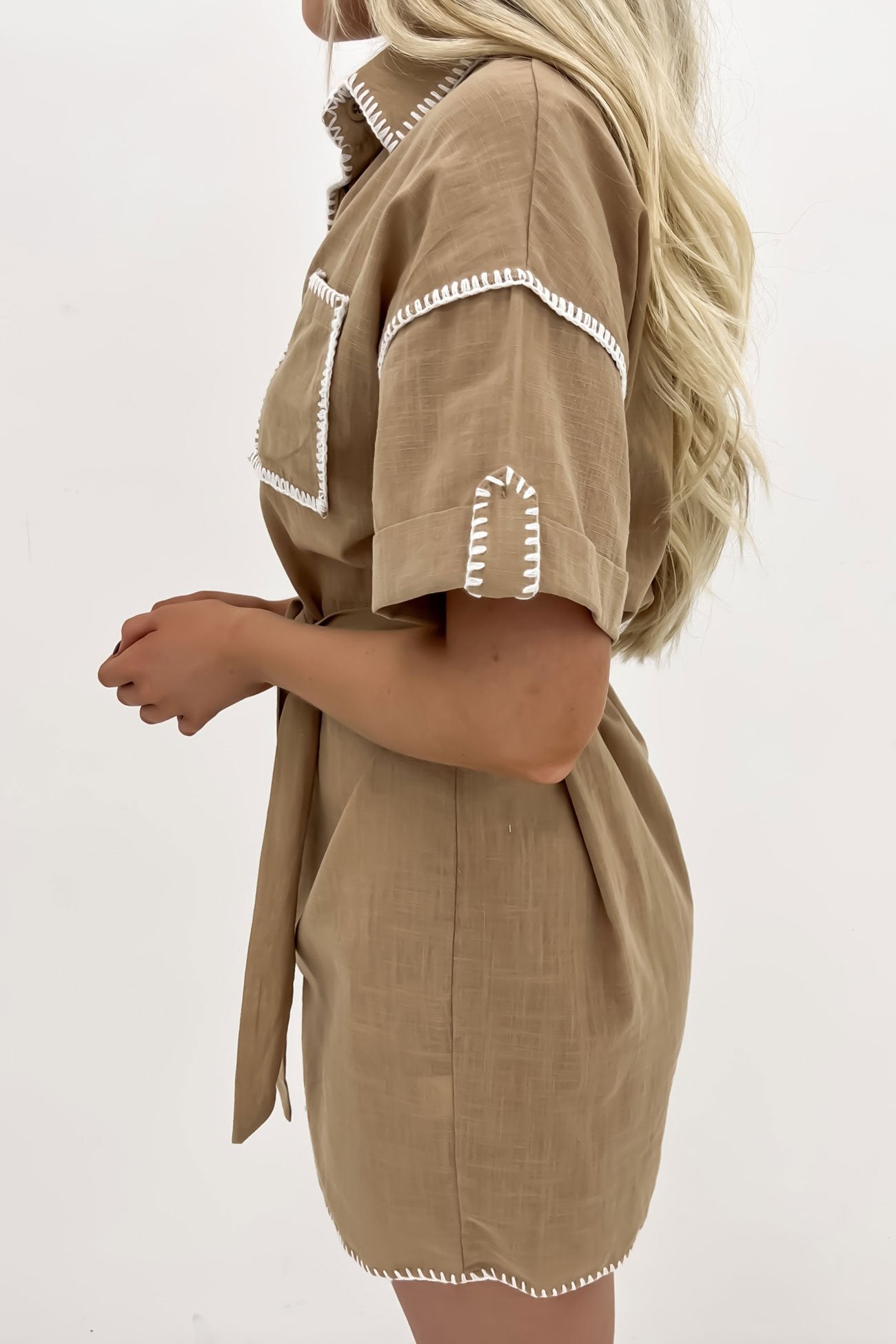 Remy Mini Dress Brown