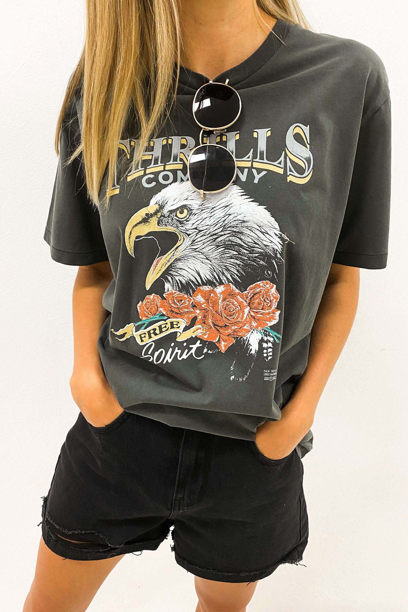 Rose Spirit Merch Tee Merch Black