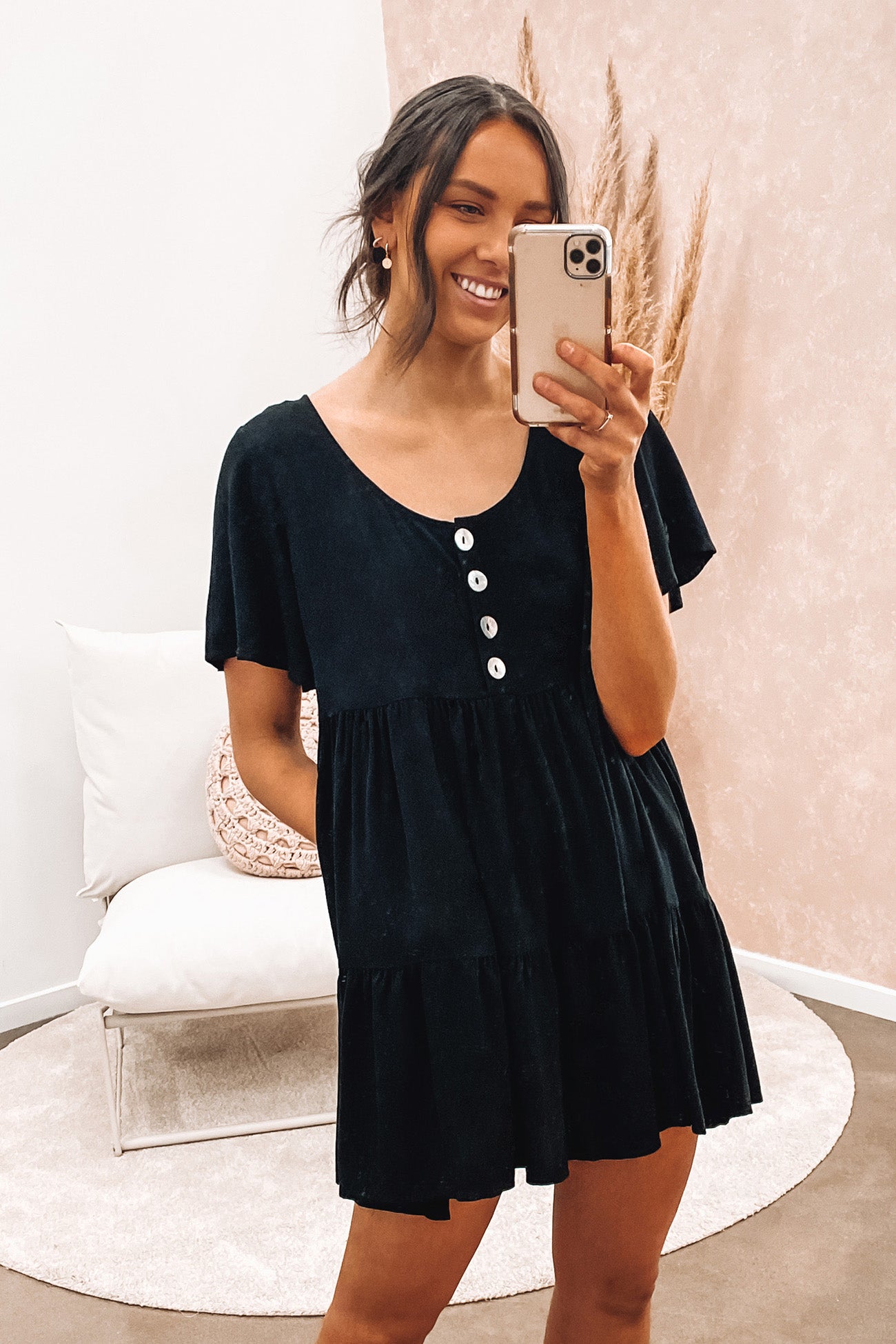 Sabrina Mini Dress Black