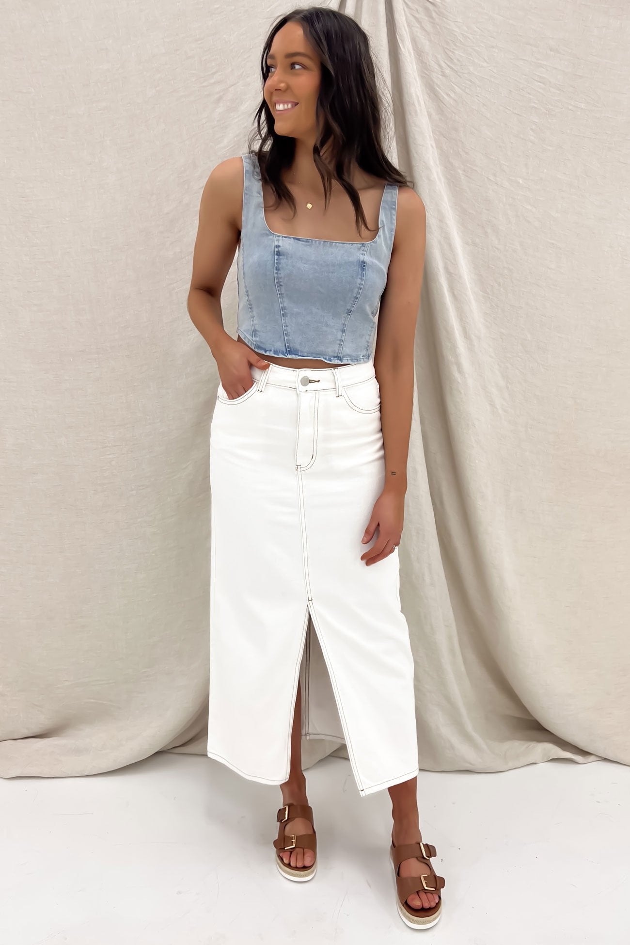 Sara Corset Light Blue