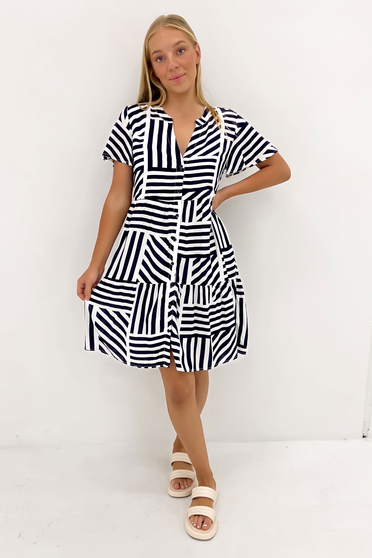 Sara Mini Dress Ziggy Navy