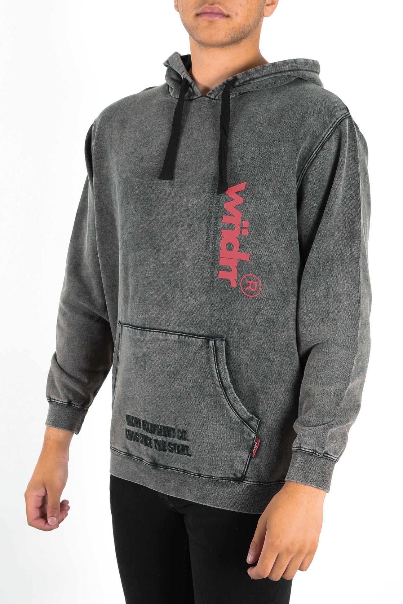 Scotts Hood Sweat Washed Black