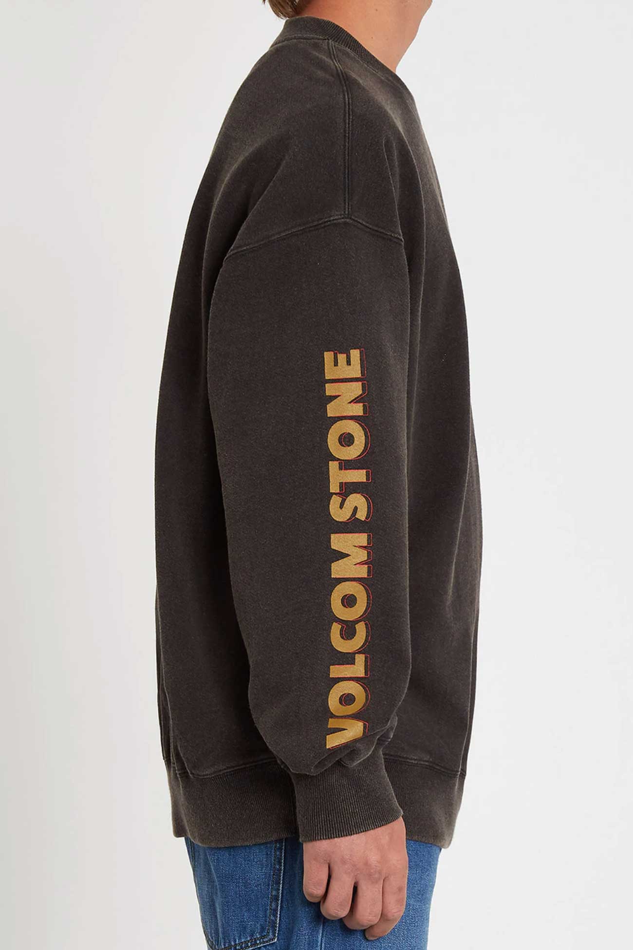 Harcid Wash Crew Fleece Black