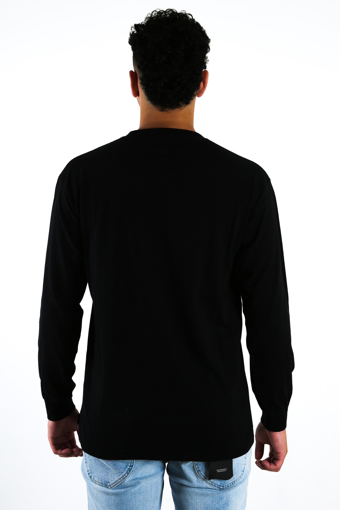 Short Cut Long Sleeve Tee Black