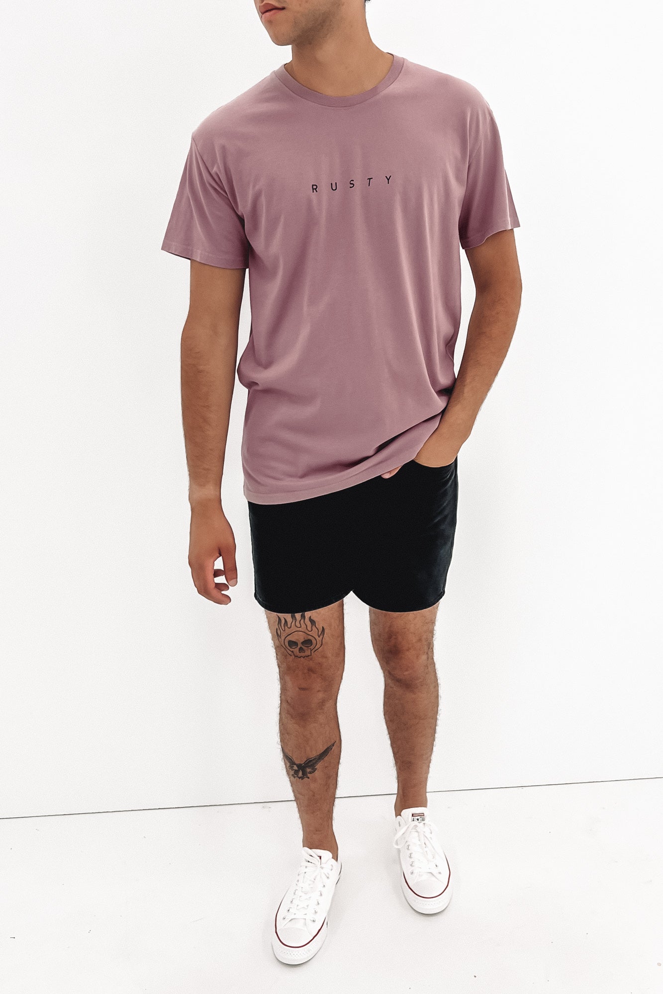 Short Cut Short Sleeve Tee Elderberry
