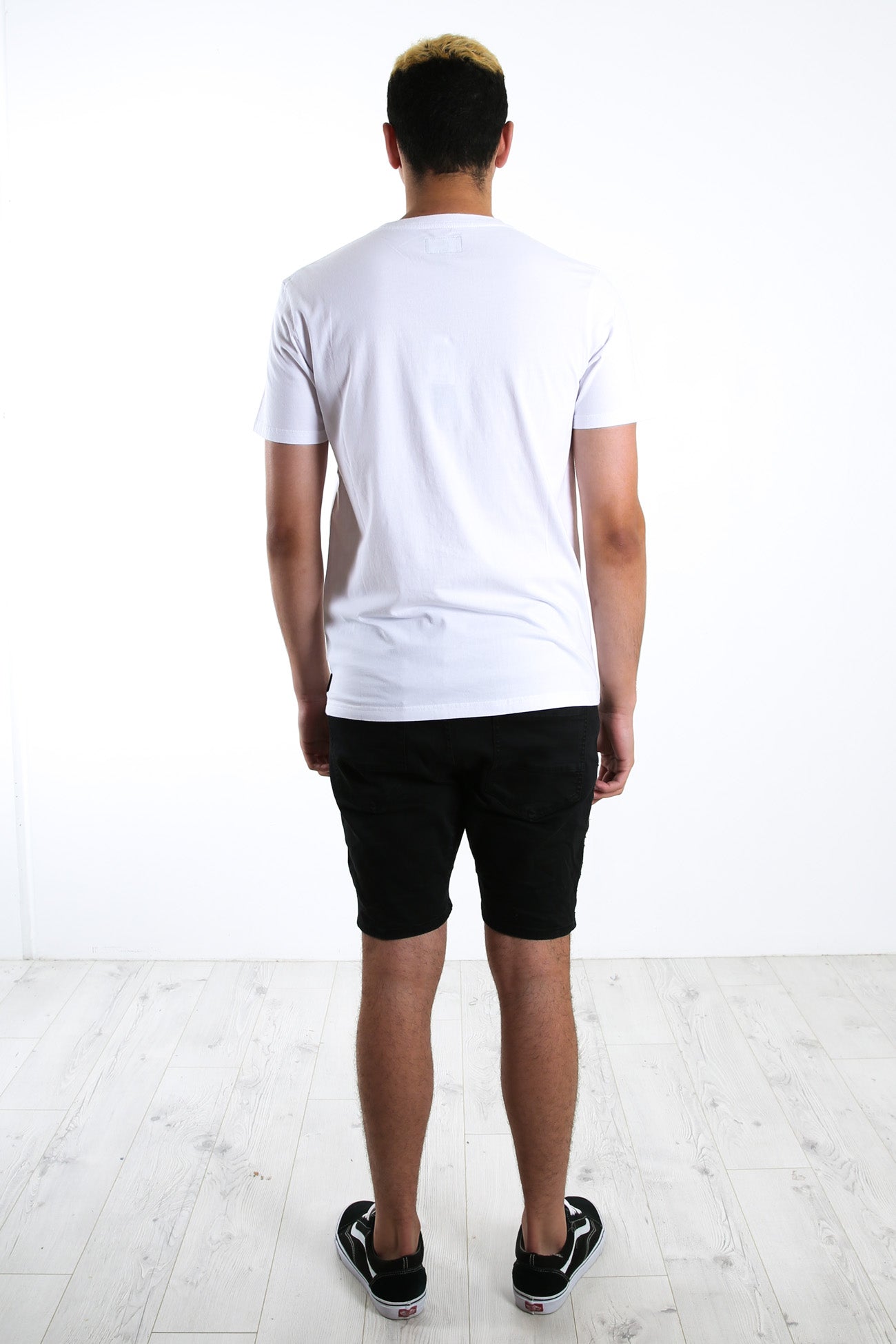 Short Cut Short Sleeve Tee White