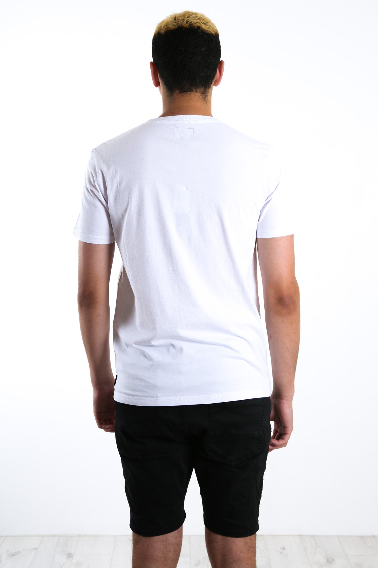 Short Cut Short Sleeve Tee White