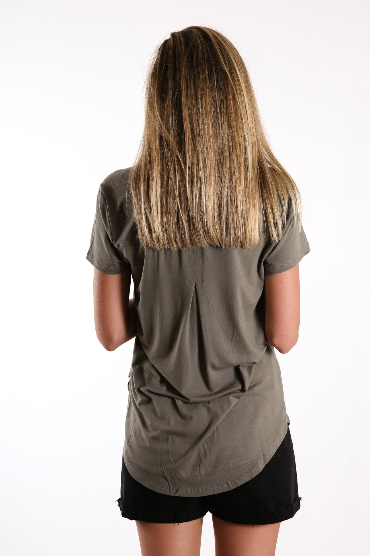 Sierra Luxe Tee Khaki