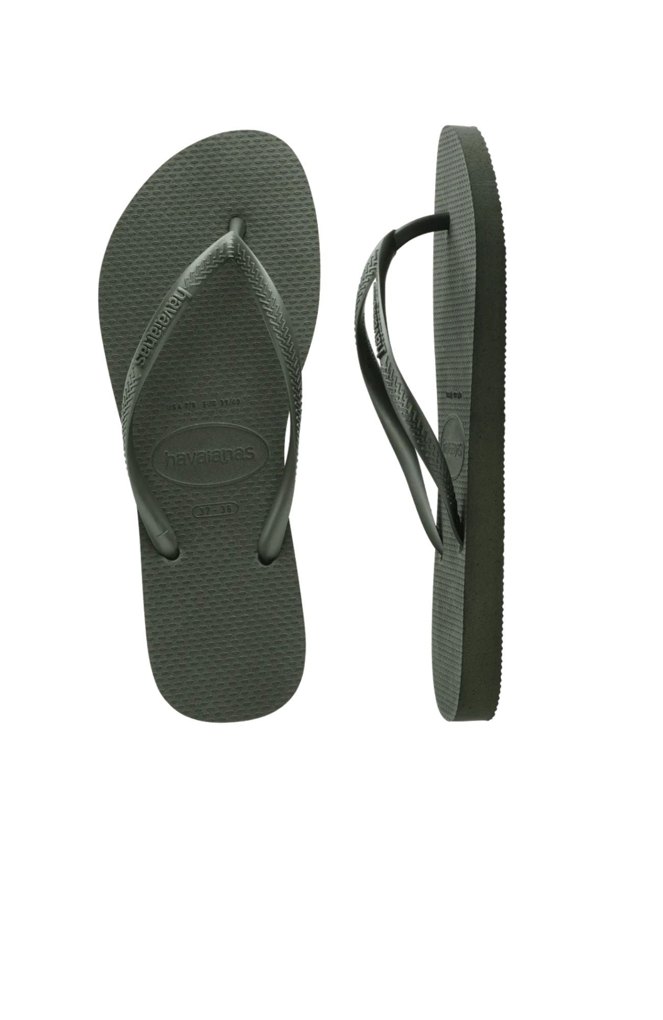 Slim Metallic Green Olive