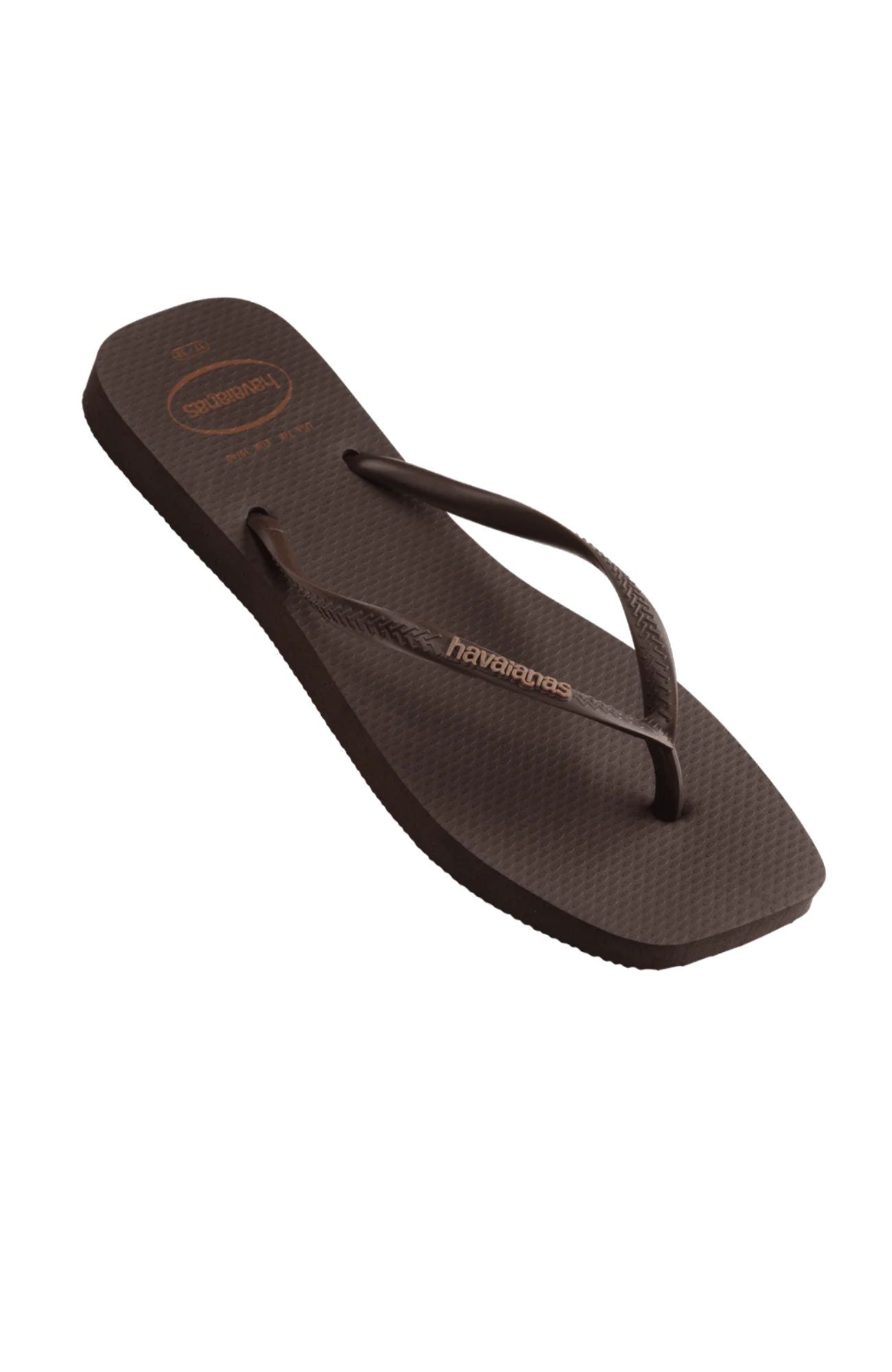 Slim Square Logo Pop Up Dark Brown