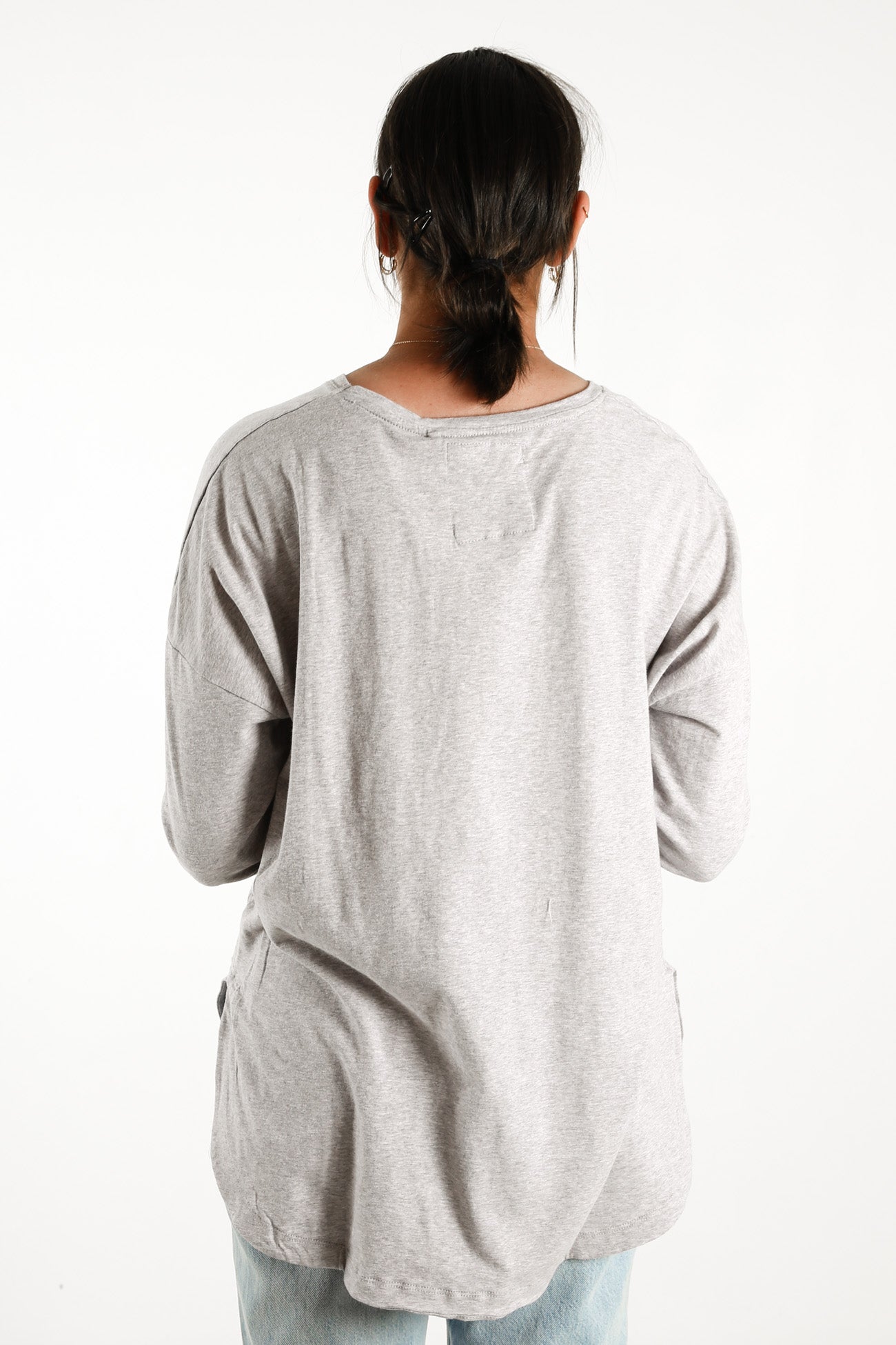 Society Long Sleeve Tee Grey Marle
