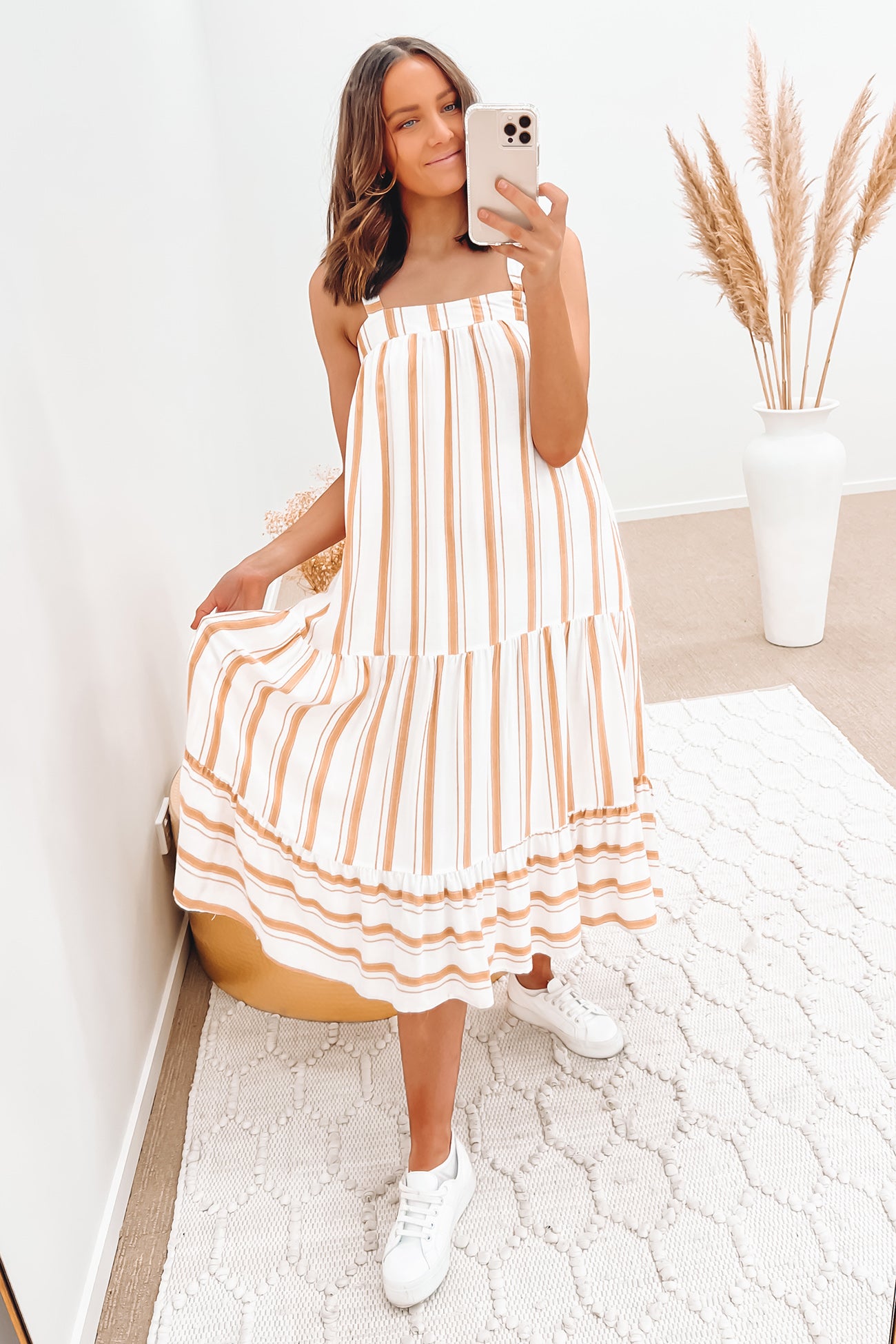 Soraya Midi Dress White