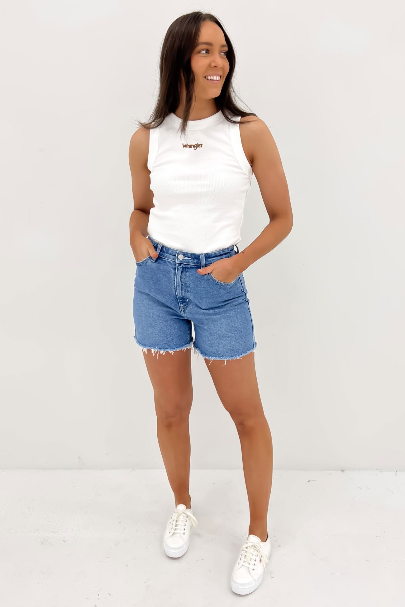 Staple Rib Tank Vintage White