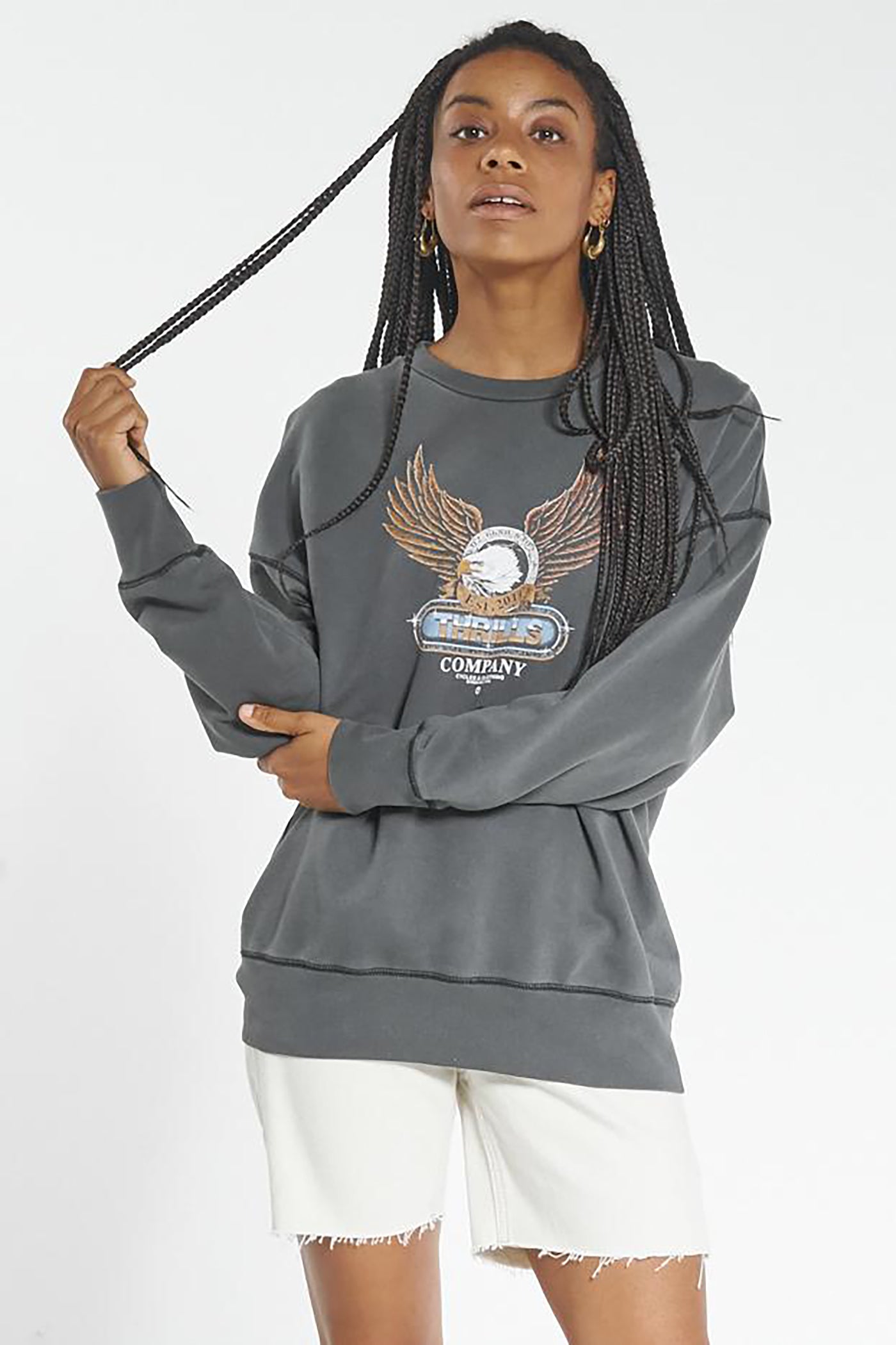 Steadfast Slouch Crew Merch Black