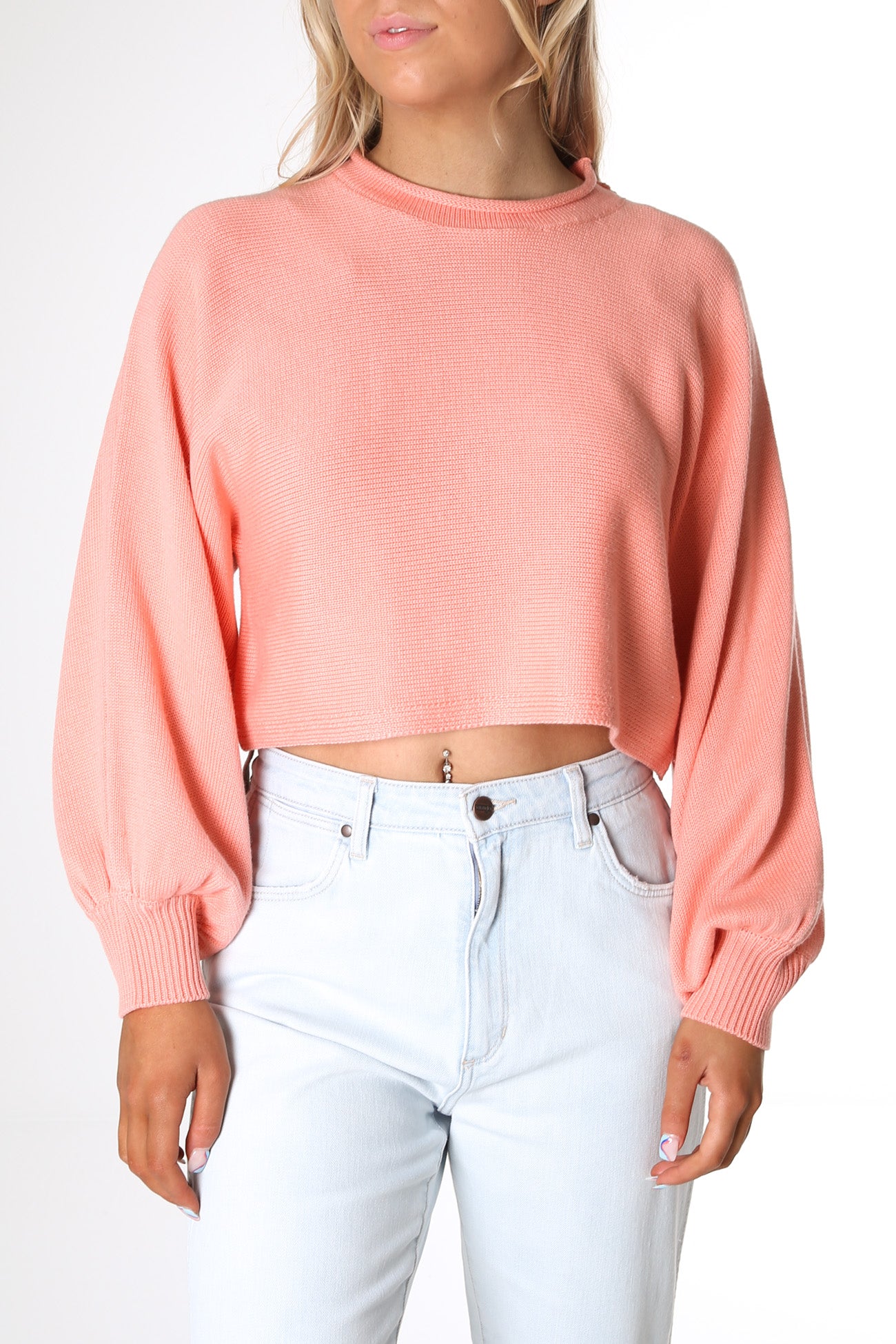 Stevie Knit Top Peach