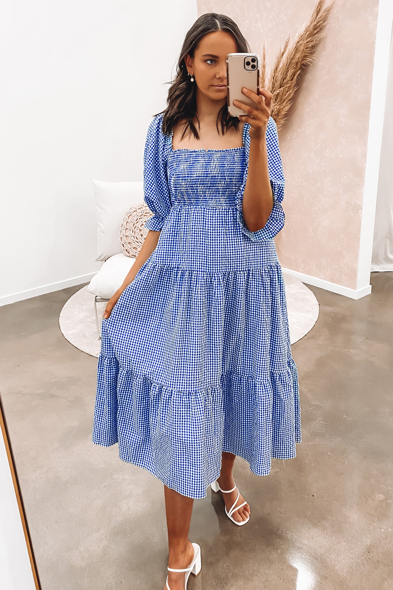 Stevie Midi Dress Blue