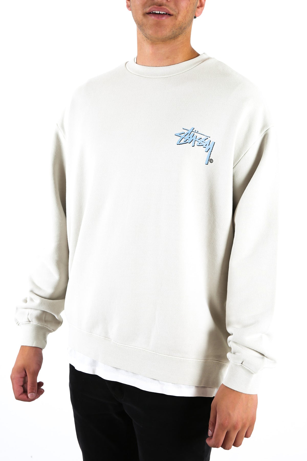 Stock Shadow Crew Pigment White Sand