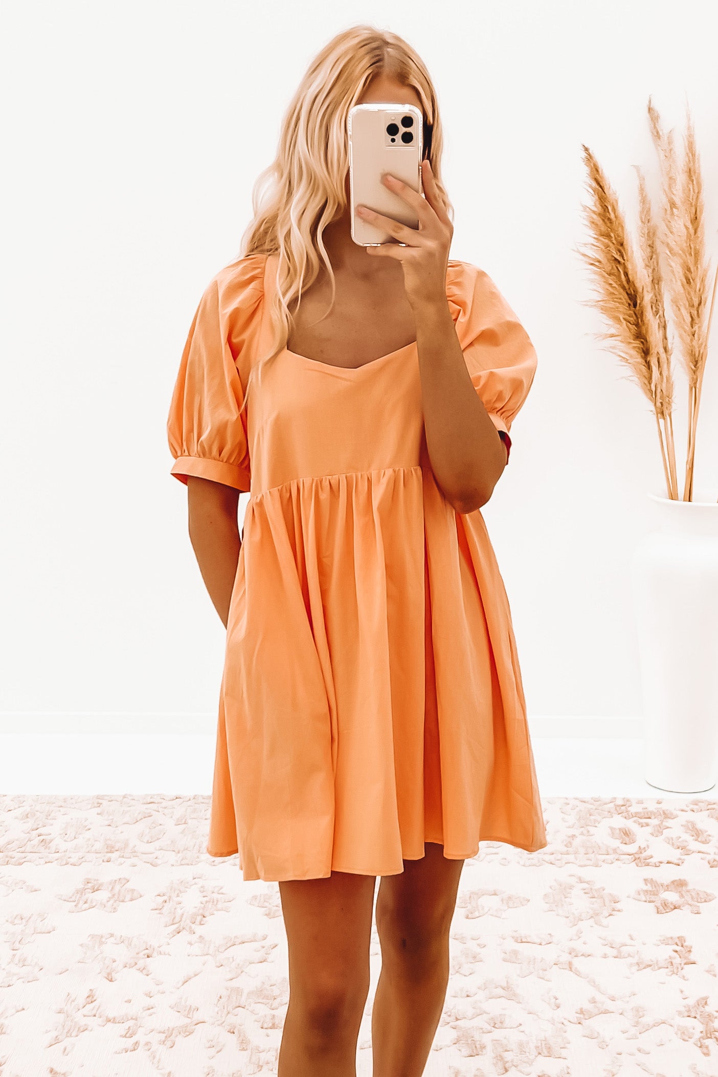 Stormi Mini Dress Orange