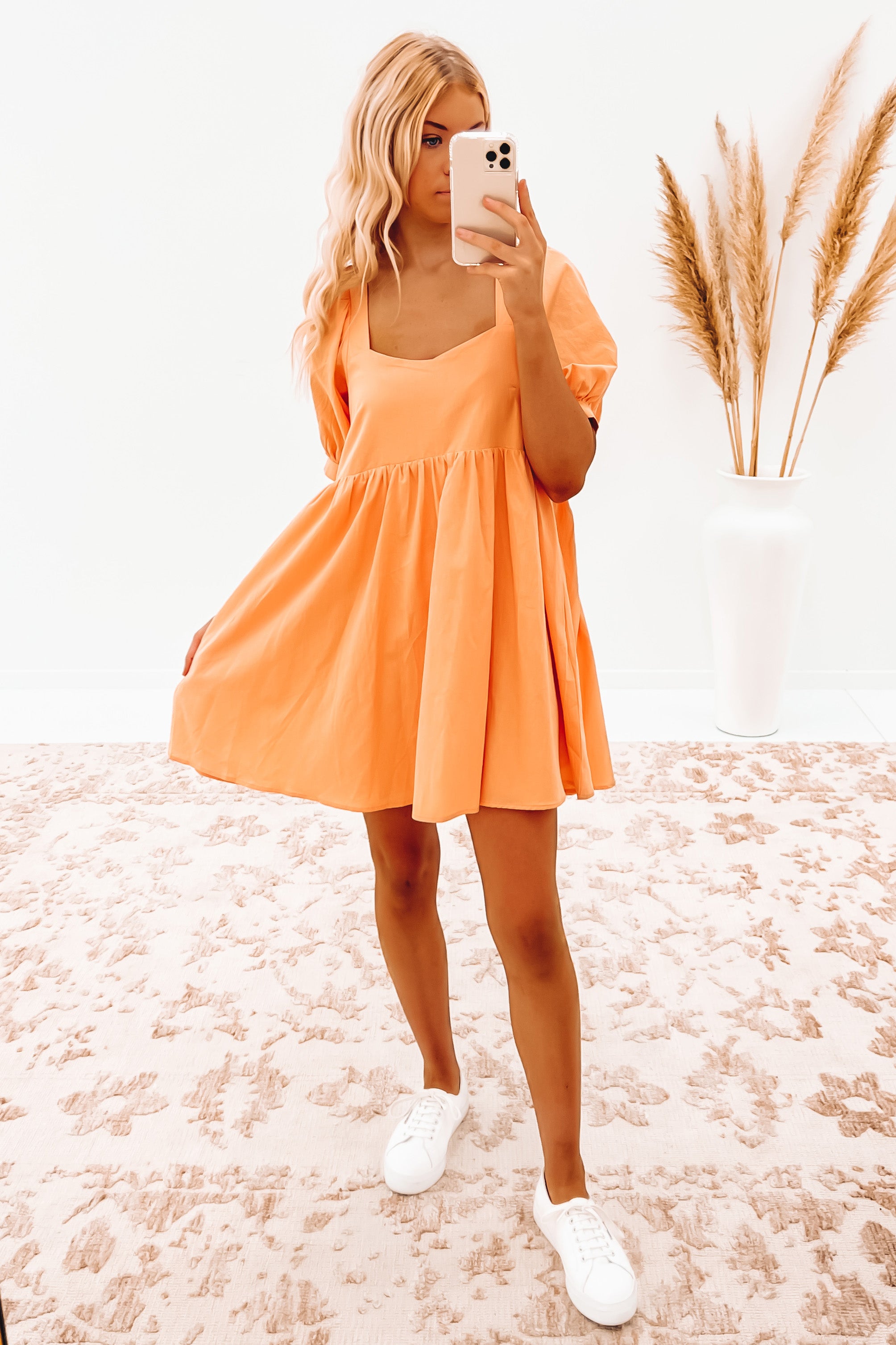 Stormi Mini Dress Orange