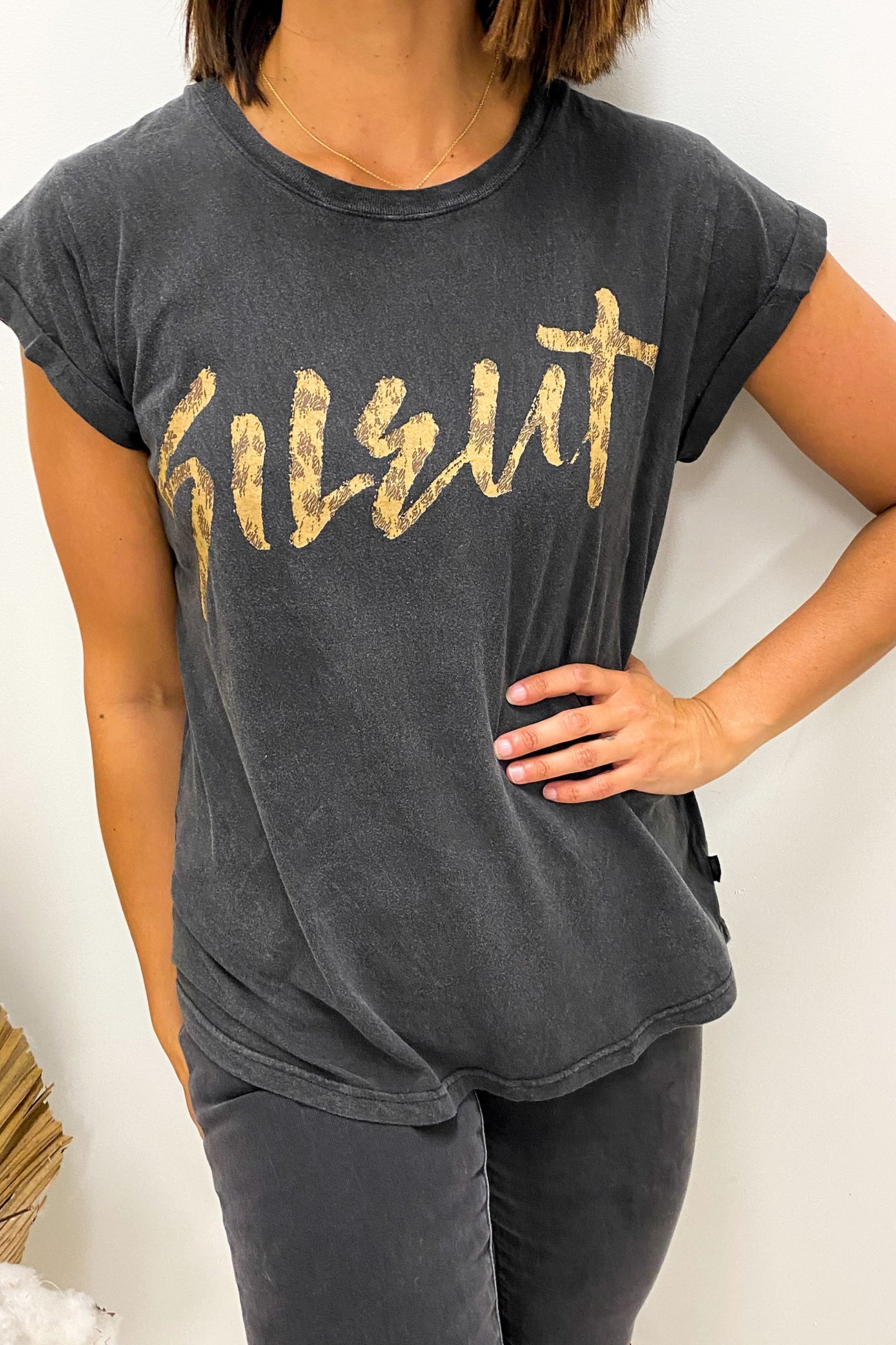 Stray Tee Washed Black