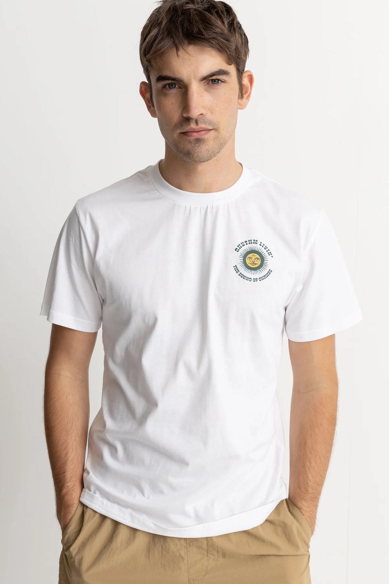 Sun Life Short Sleeve T-Shirt Vintage White