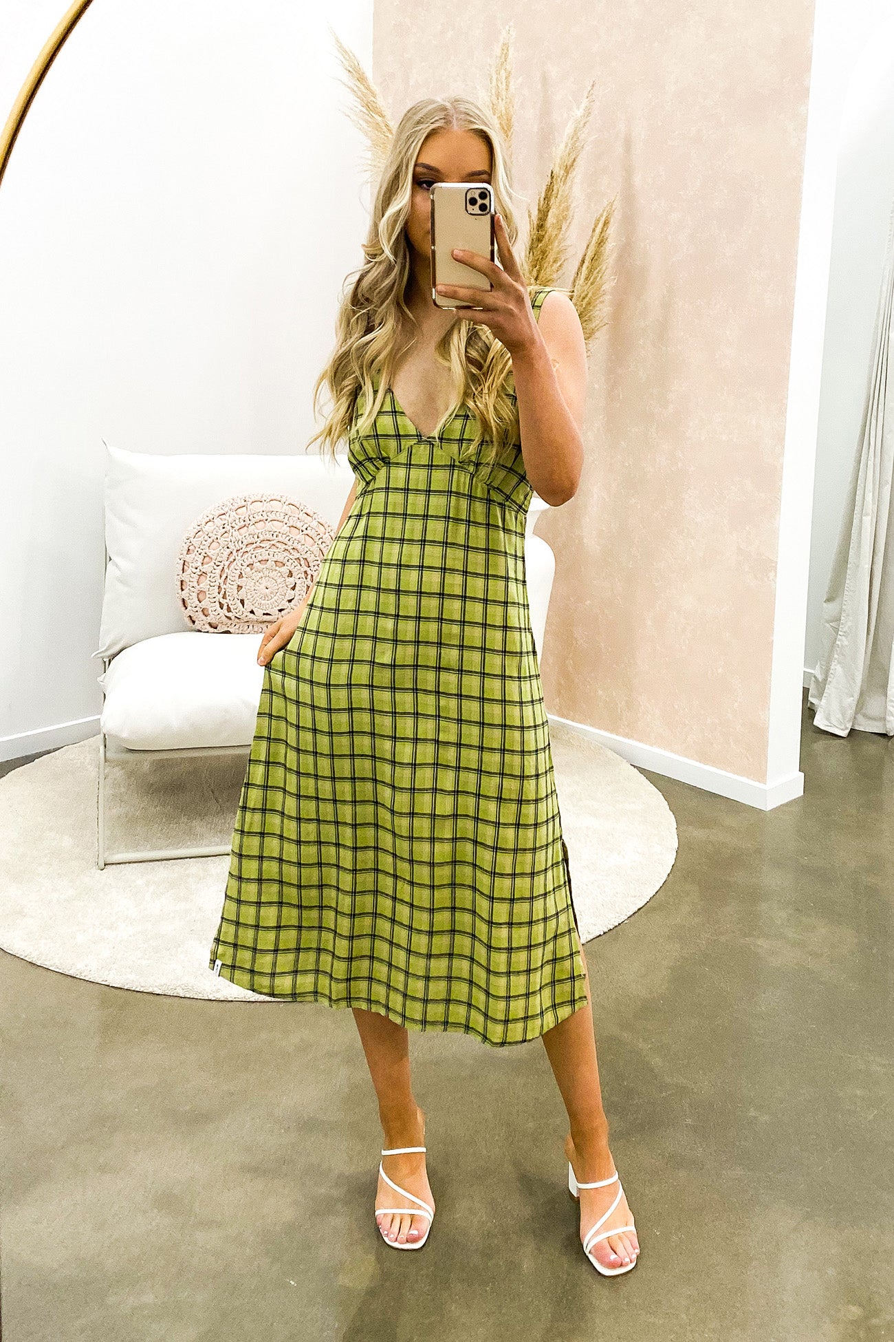 Sweetpea Kim Dress Split Pea