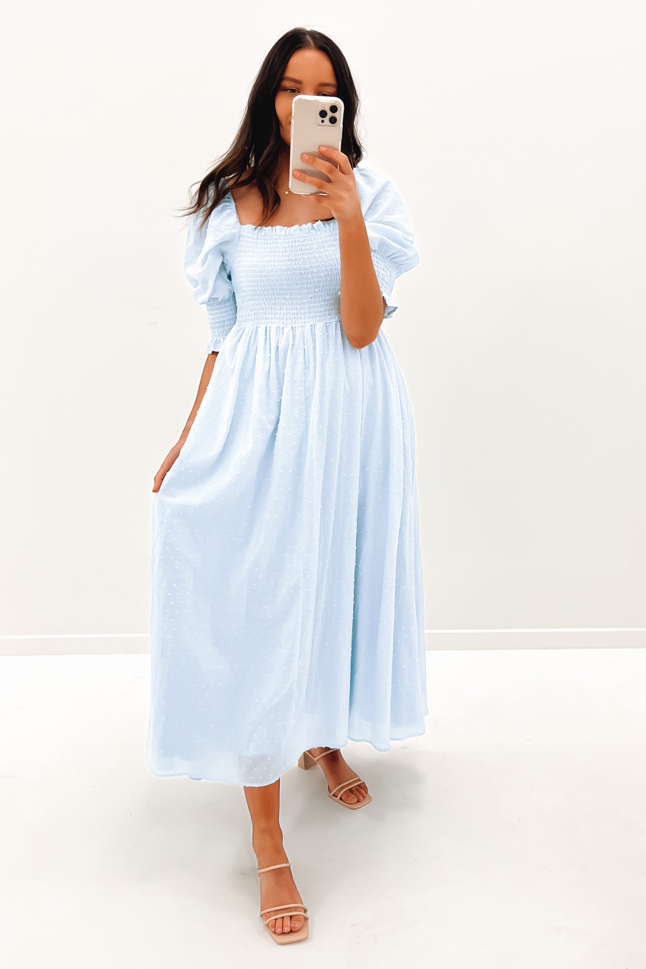 Ted Midi Dress Light Blue