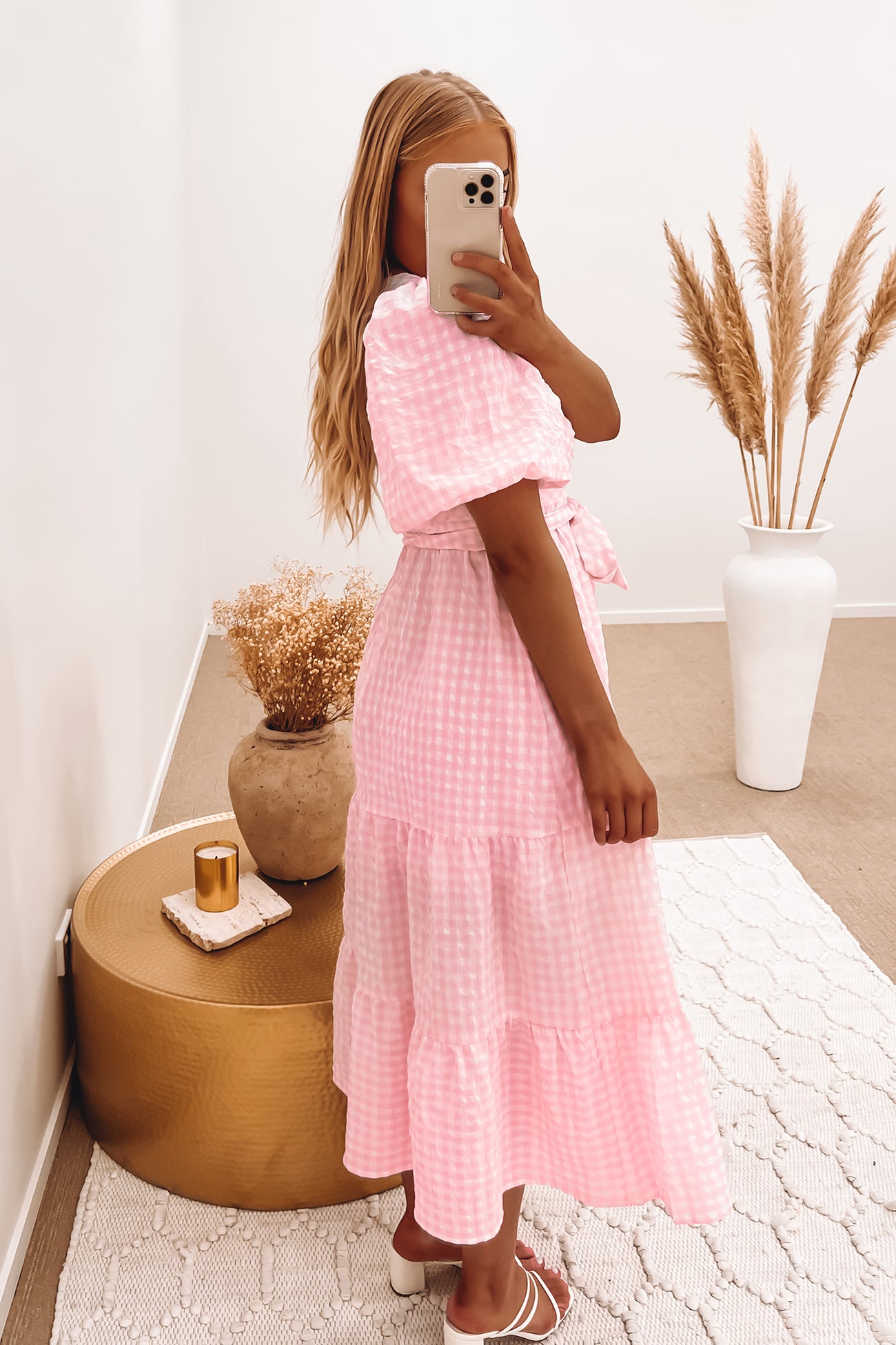 Tessa Midi Dress Pink