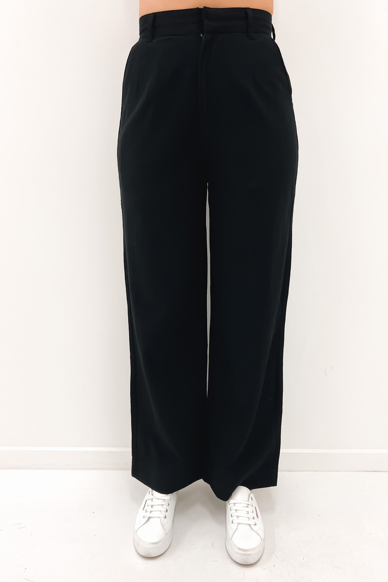Textured West Coast Trouser Black